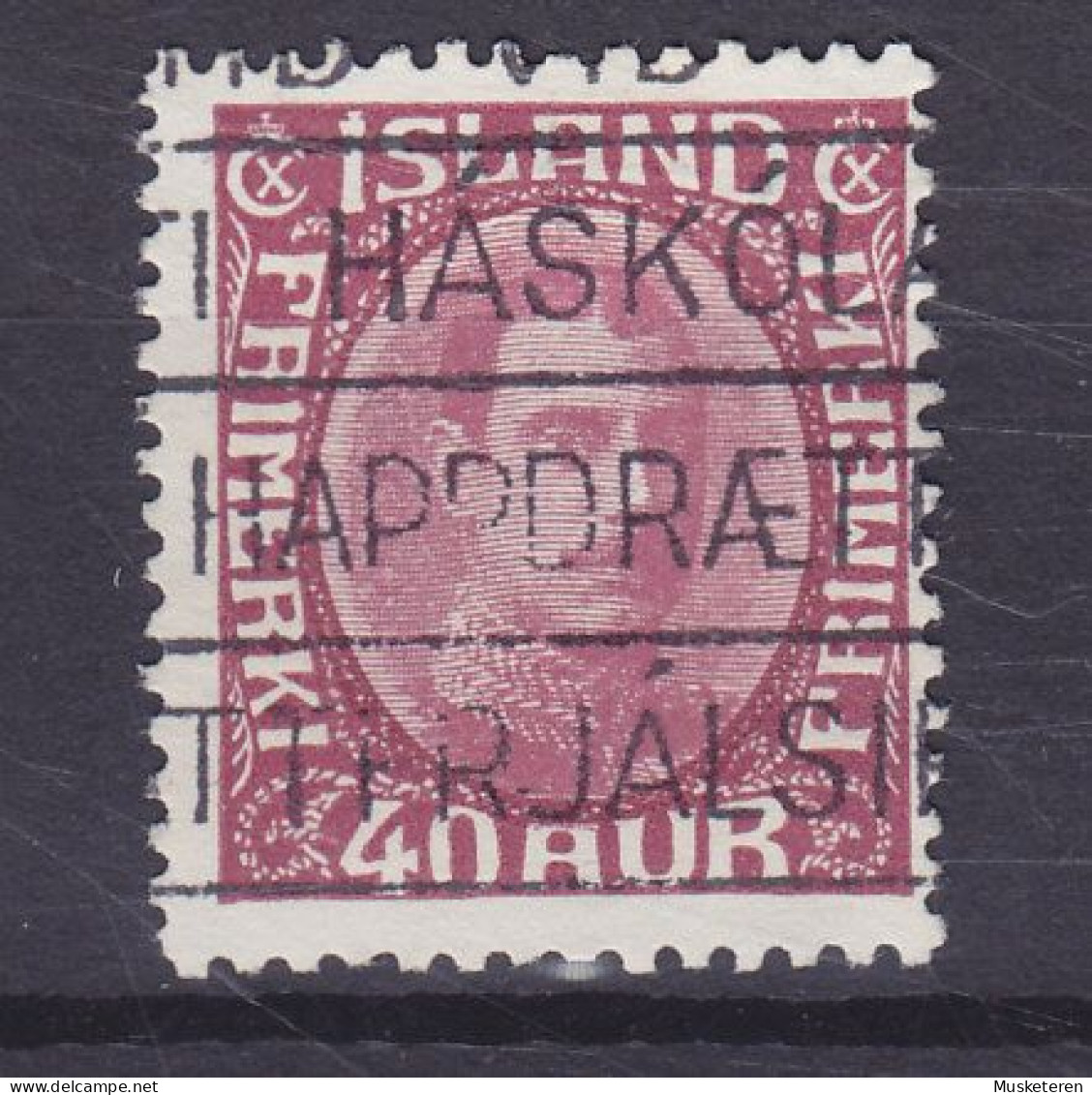 Iceland 1920 Mi. 94, 40 Aur Christian X. (2 Scans) - Usados