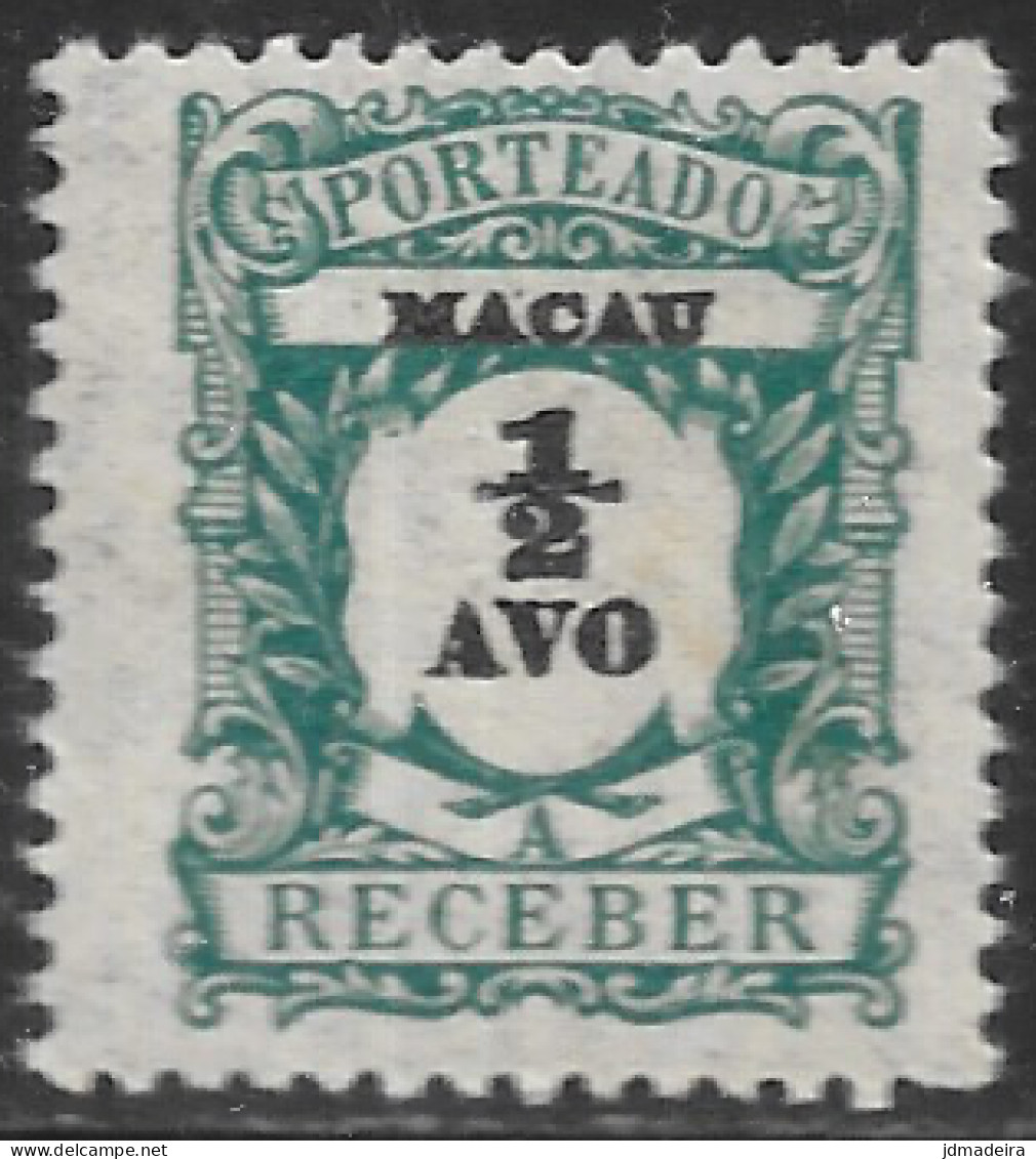 Macao Macau – 1904 Postage Due 1/2 Avo Mint Stamp - Used Stamps