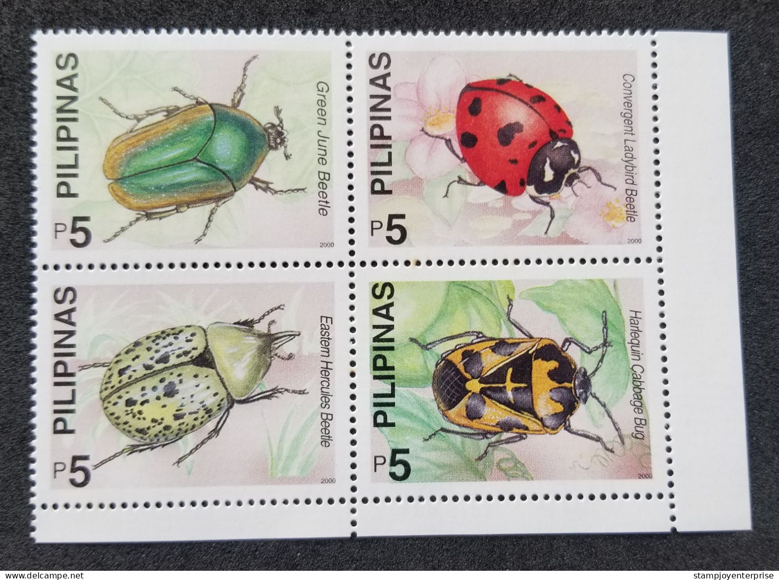 Philippines Insects 2000 Beetles Bug Ladybird Insect Beetle (stamp Margin) MNH *see Scan - Philippines
