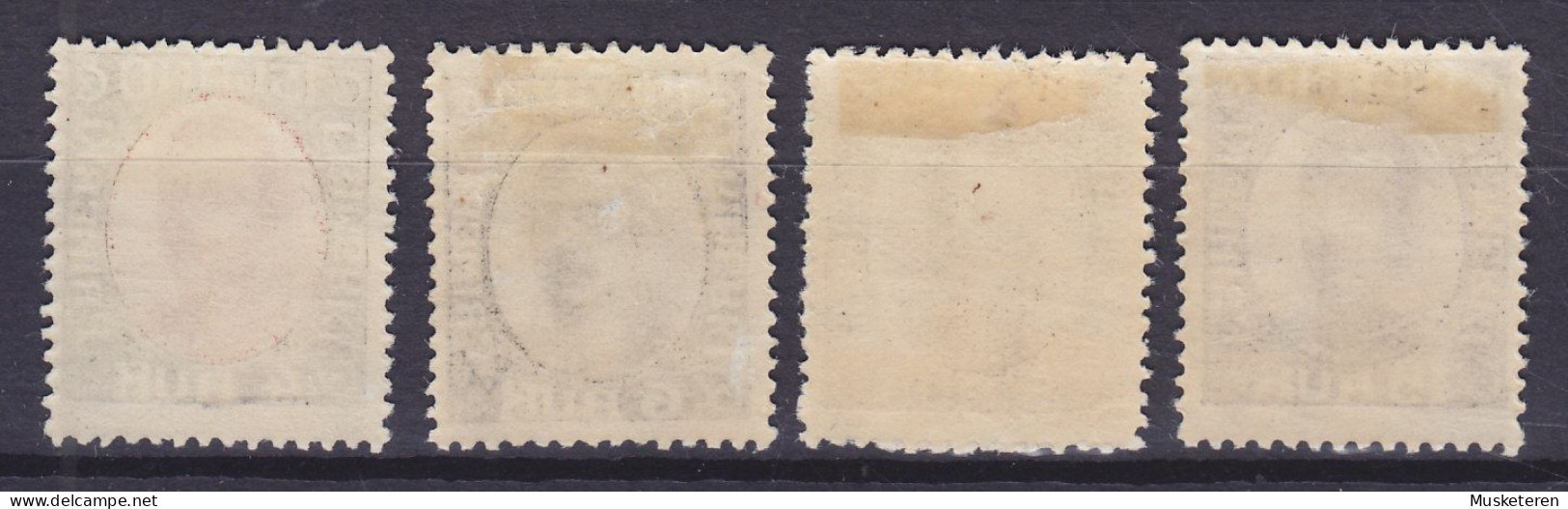 Iceland 1920 Mi. 85, 87-88, 90, 4 Aur, 6 Aur, 8 Aur, 15 Aur Christian X., MH* (2 Scans) - Ongebruikt