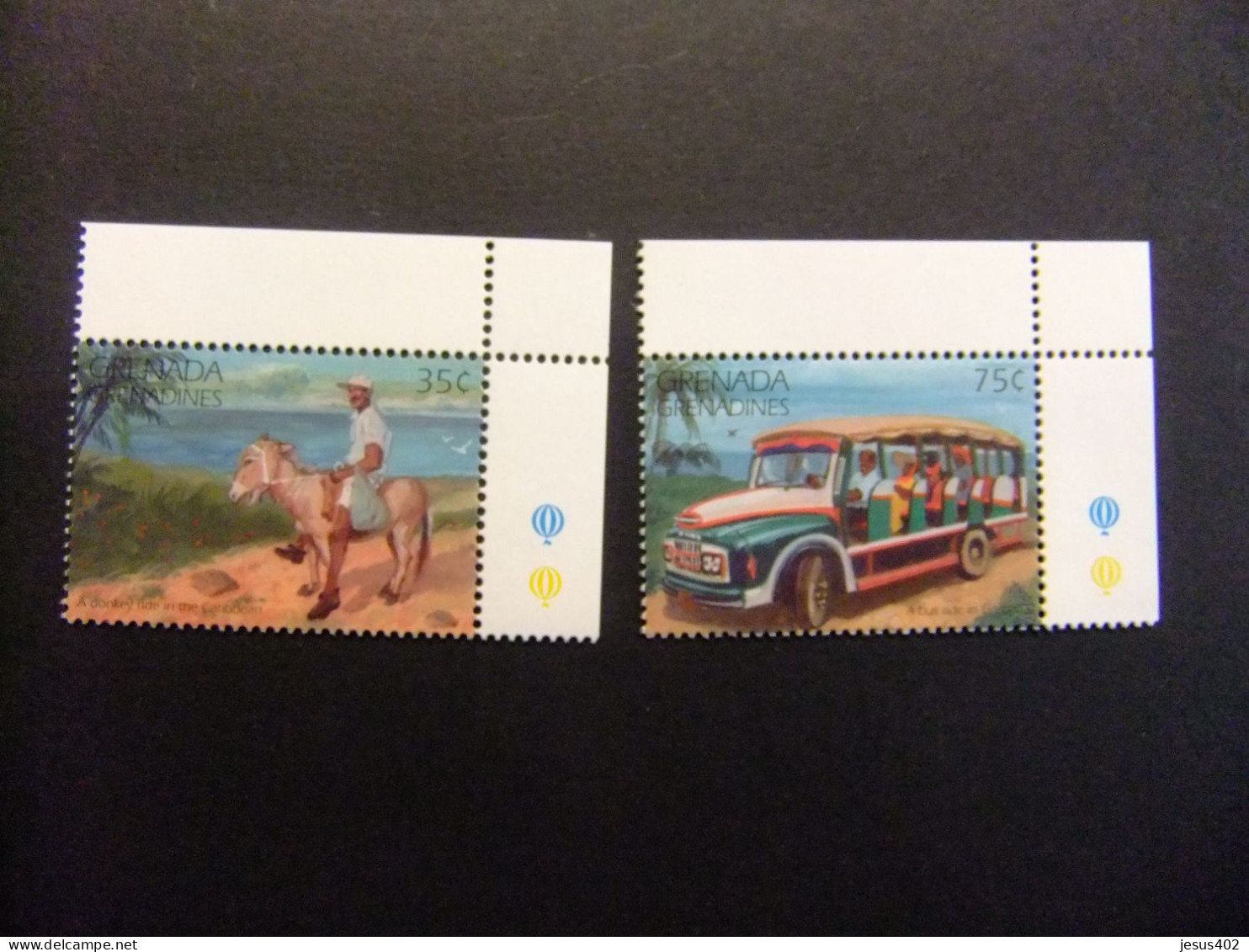 41 GRENADA GRENADINES 1995 / TRANSPORTES LOCALES / YVERT 1846 / 1847 MNH - Grenade (1974-...)