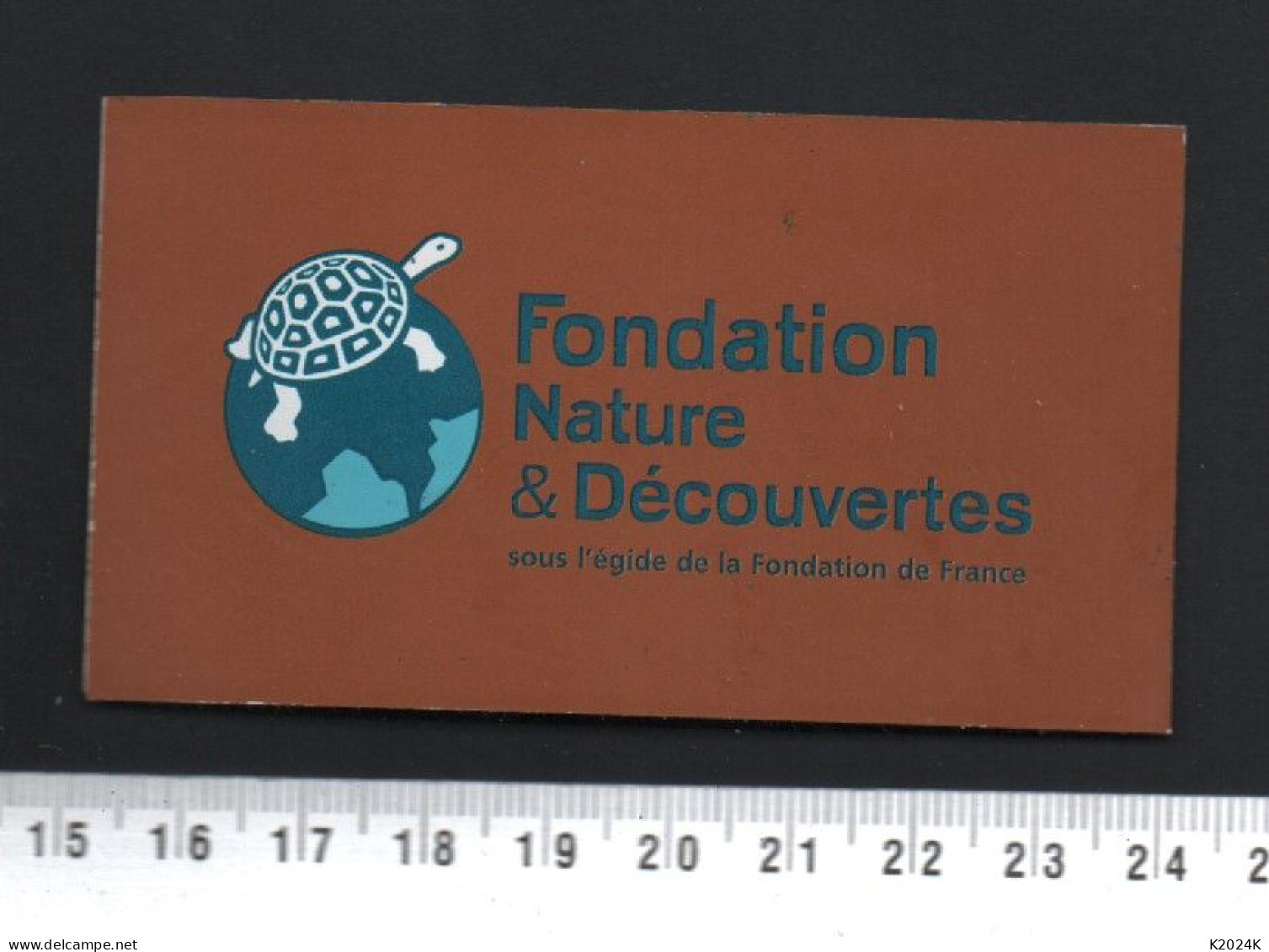 - A095/ AUTOCOLLANT - FONDATION NATURE & DECOUVERTES / TORTUE - Aufkleber