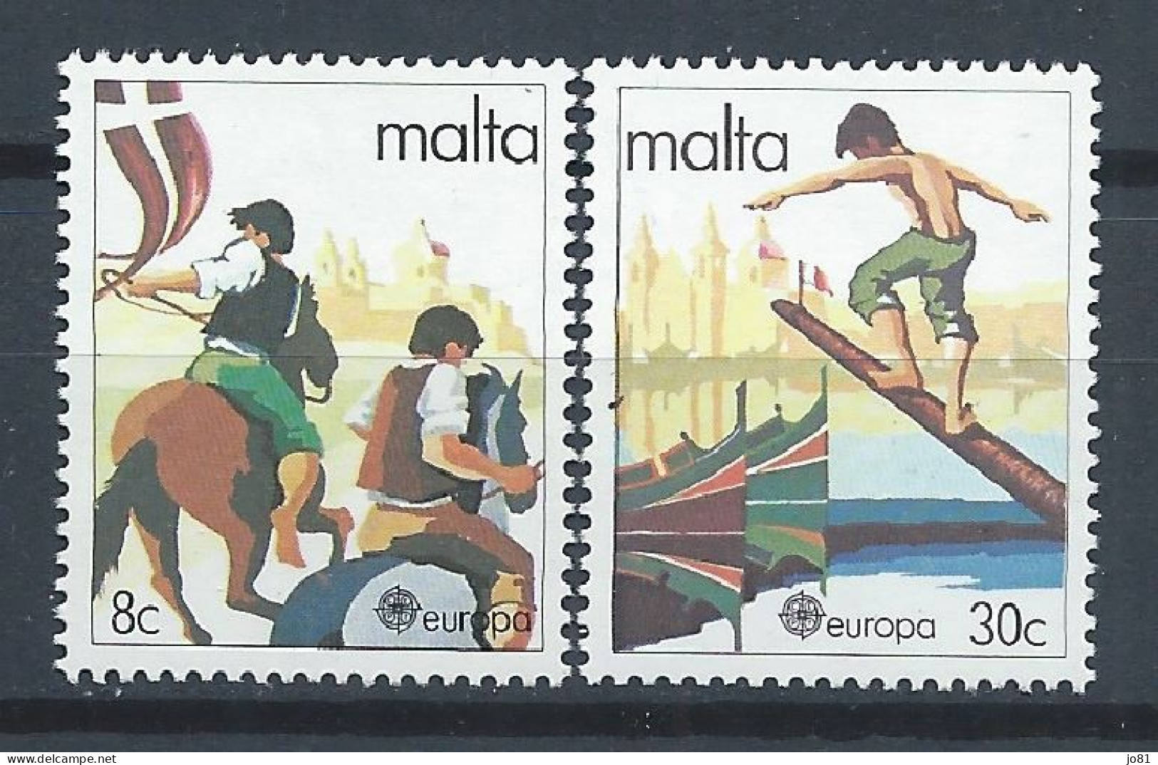 Malte YT 616-617 Neuf Sans Charnière XX MNH Europa 1981 - Malte