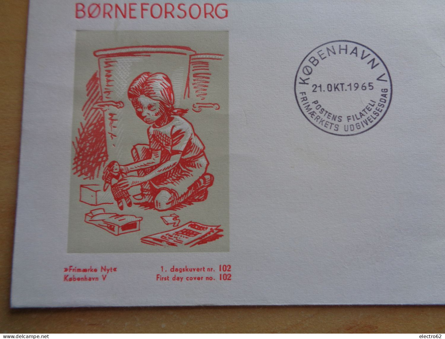 FDC Danemark  Enfant   Jouet Children Denmark Kinder Büro Child 1965 Enfants Kind Niño Niños Bambini Bambino - Sonstige & Ohne Zuordnung