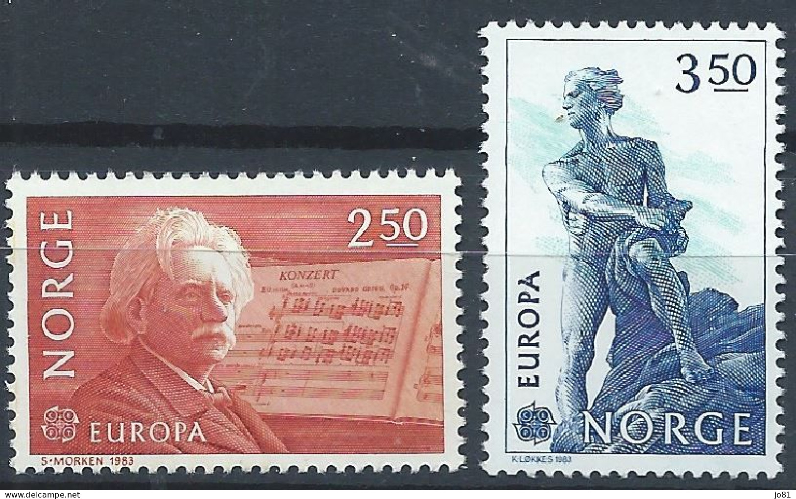 Norvège YT 841-842 Neuf Sans Charnière XX MNH Europa 1983 - Unused Stamps