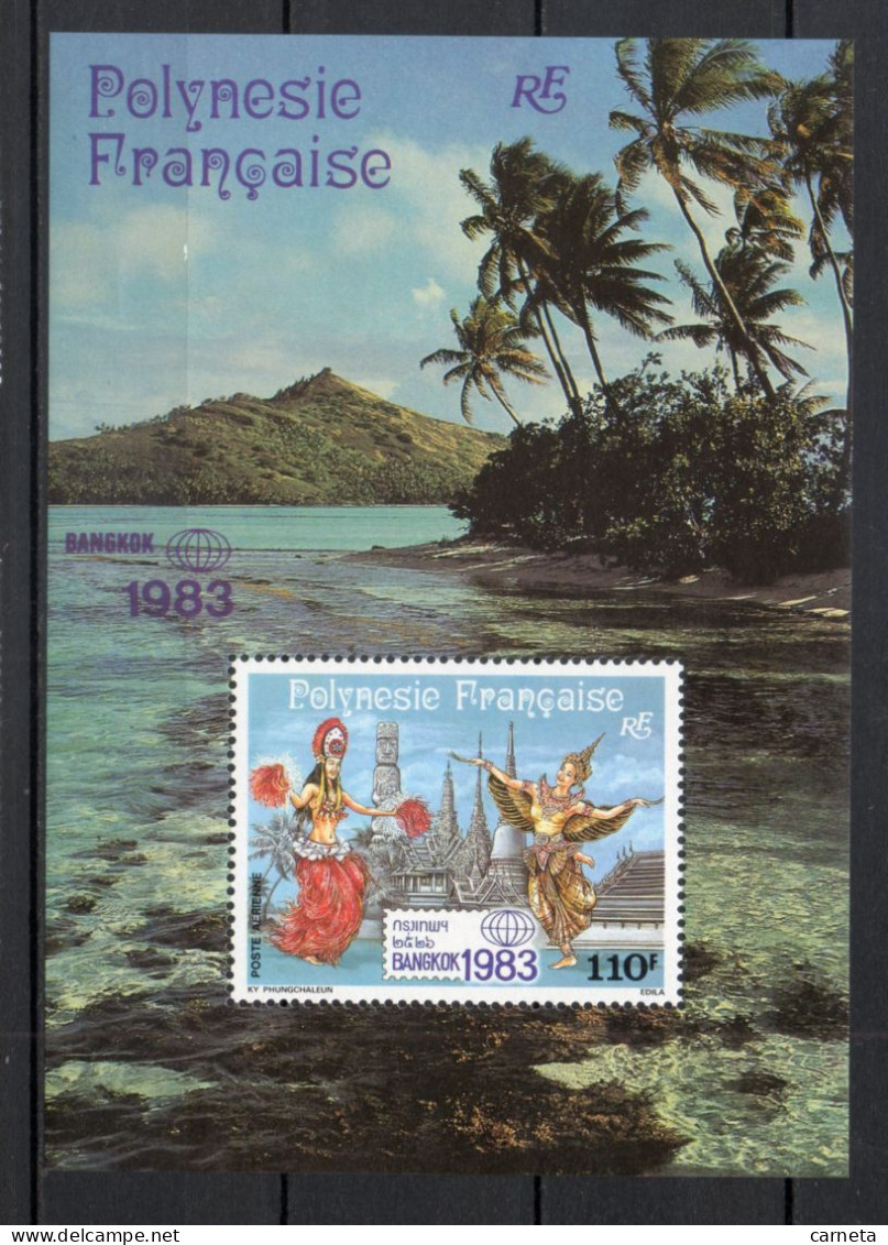 POLYNESIE  BLOC  N°  8   NEUF SANS CHARNIERE COTE  4.00€     EXPOSITION PHILATELIQUE  DANSE - Hojas Y Bloques