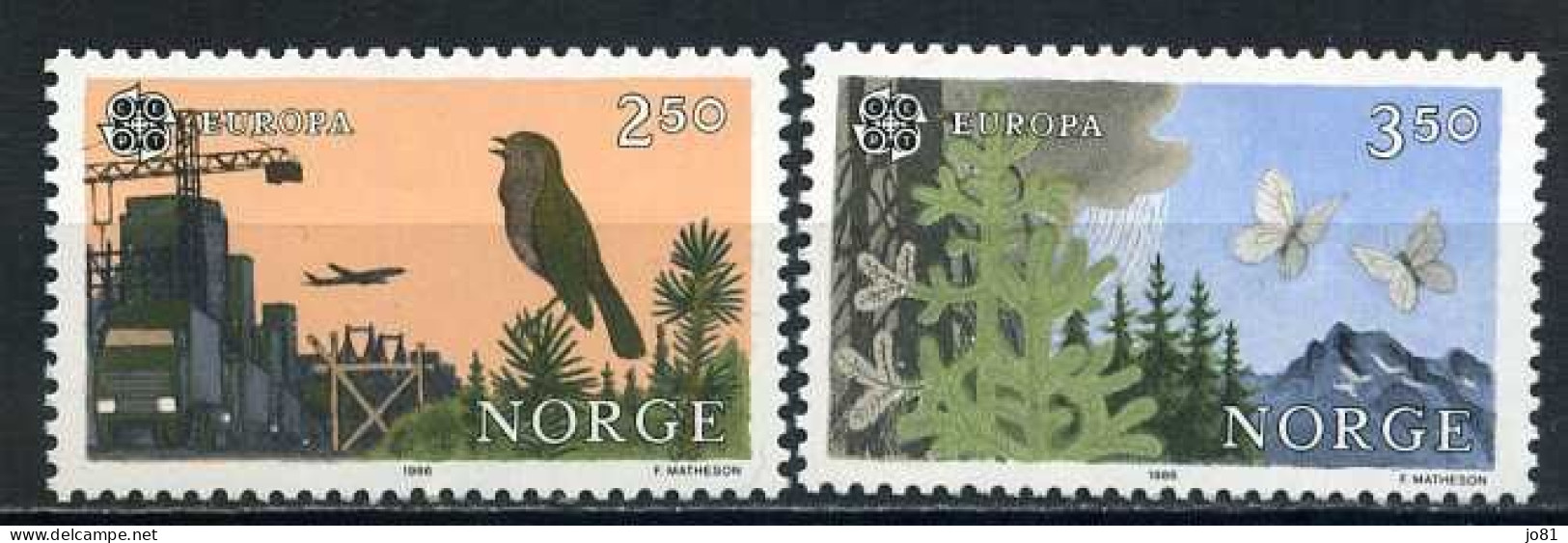 Norvège YT 902-903 Neuf Sans Charnière XX MNH Europa 1986 - Ongebruikt