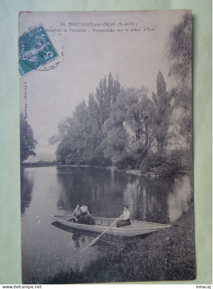 92-19-41                    BRETIGNY-SUR-ORGE                    Château De La Fontaine - Promenade Sur La Pièce D'eau - Bretigny Sur Orge