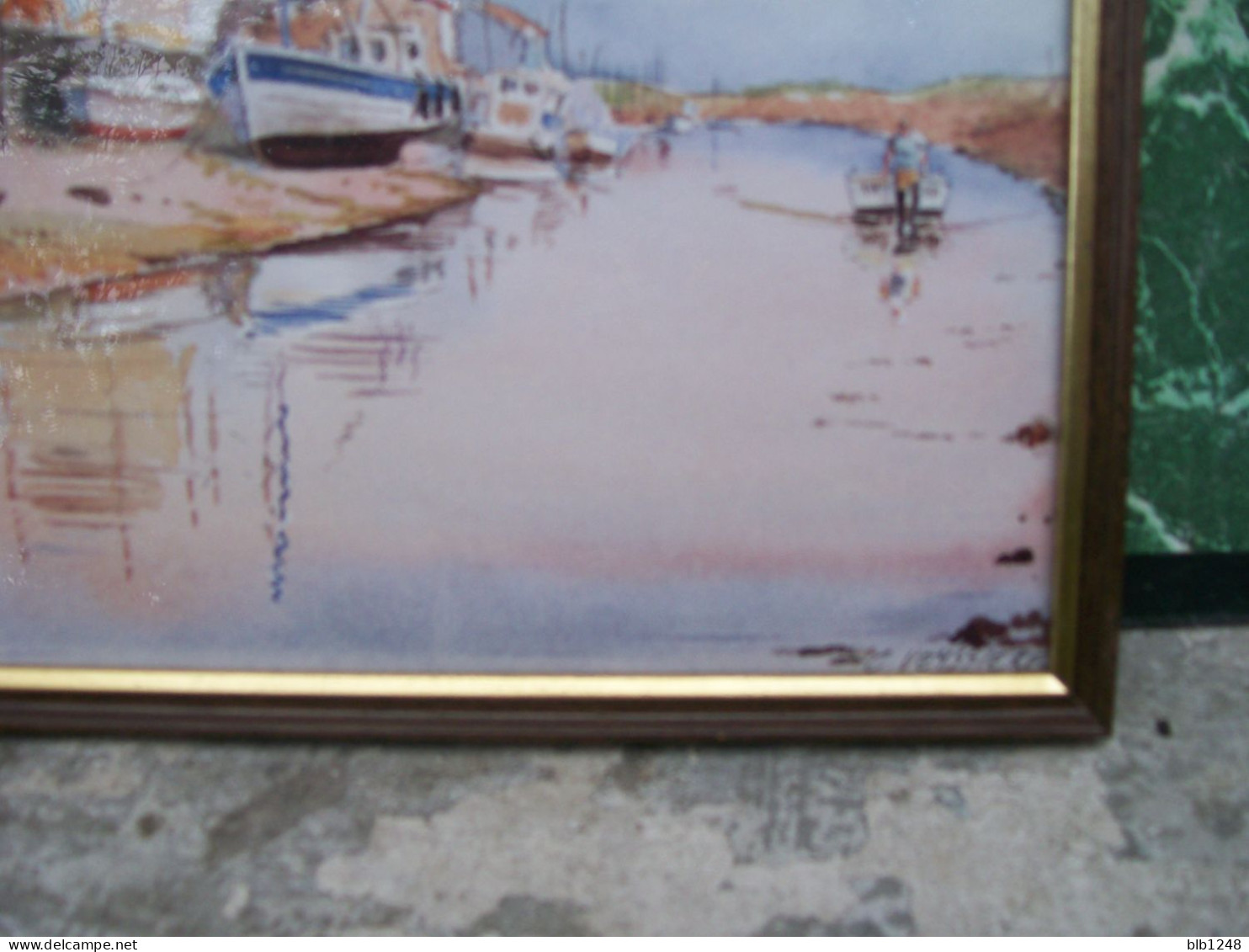 Art & Antiquités > Tableaux > Retour Au Port Aquarelle De Veyssiere - Watercolours