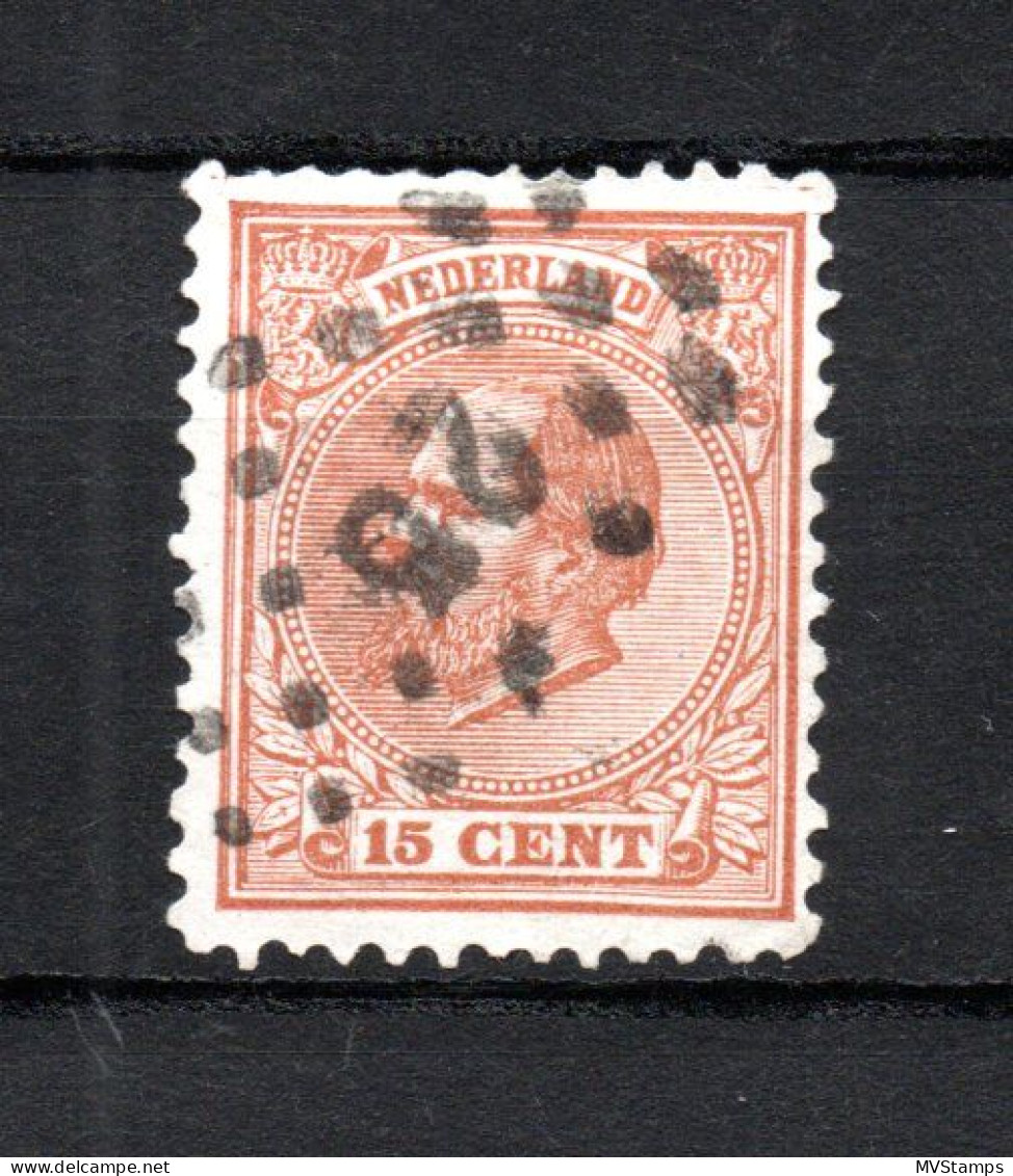 Nederland 1872 Zegel 23 Wilhelm III Met Puntstempel 25 (Dirksland) - Oblitérés