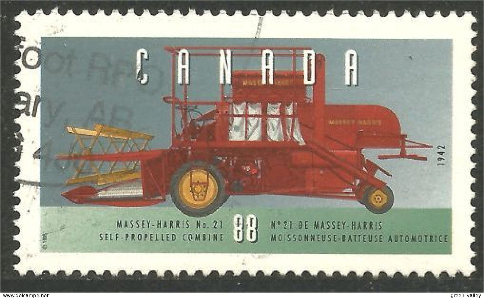 XW02-0014 Canada Moisonneuve-batteuse Combine Blé Wheat - Agricoltura