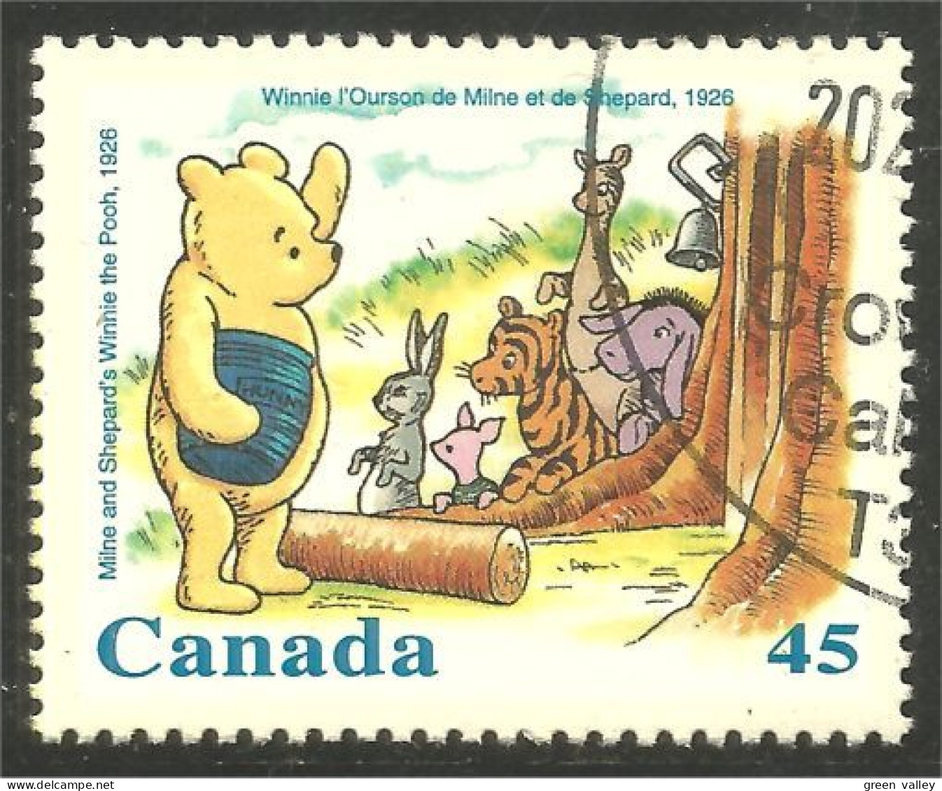 XW02-0001 Canada Winnie Ourson Bear Ane Porc Cochon Miel Honey Pig Tigre Tiger Kangourou Kangaroo - Used Stamps