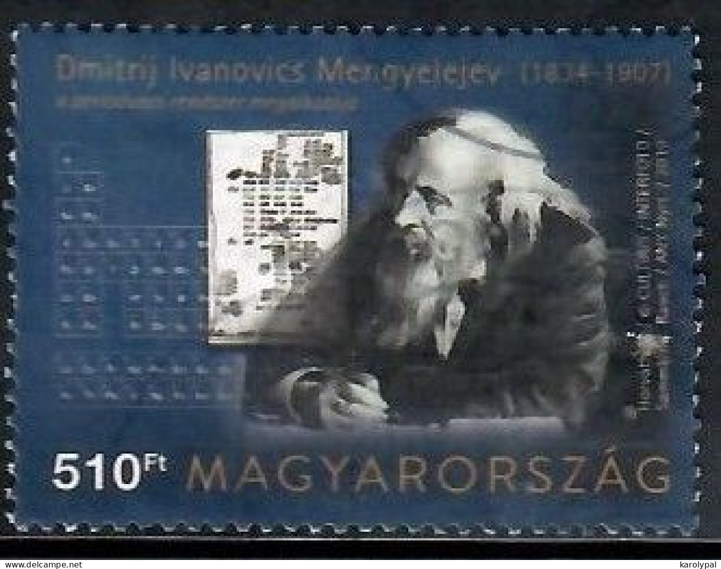 Hungary, 2019, Used, 150th Anniversary Of Birth Of Dmitri Mendeleev 2019 Mi. Nr.6054 - Gebraucht