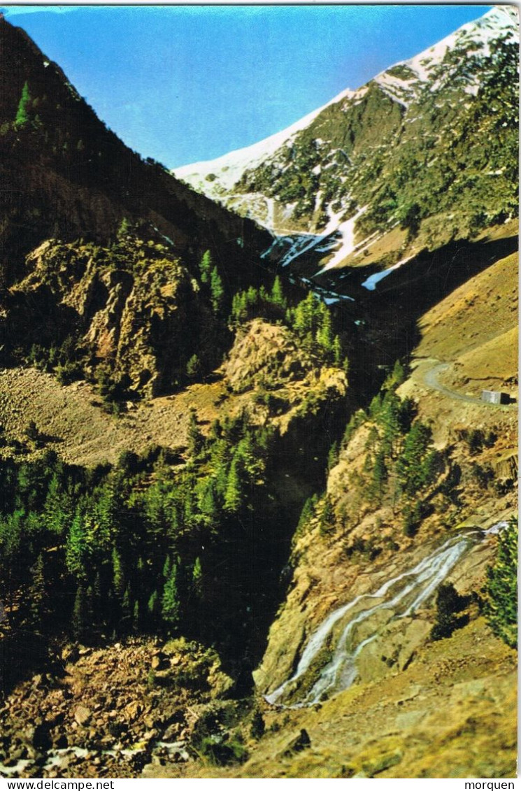 54494. Postal BIELSA (Huesca) 1967. Vista De Bielsa, La Pinarra, Pirineo Aragones - Brieven En Documenten