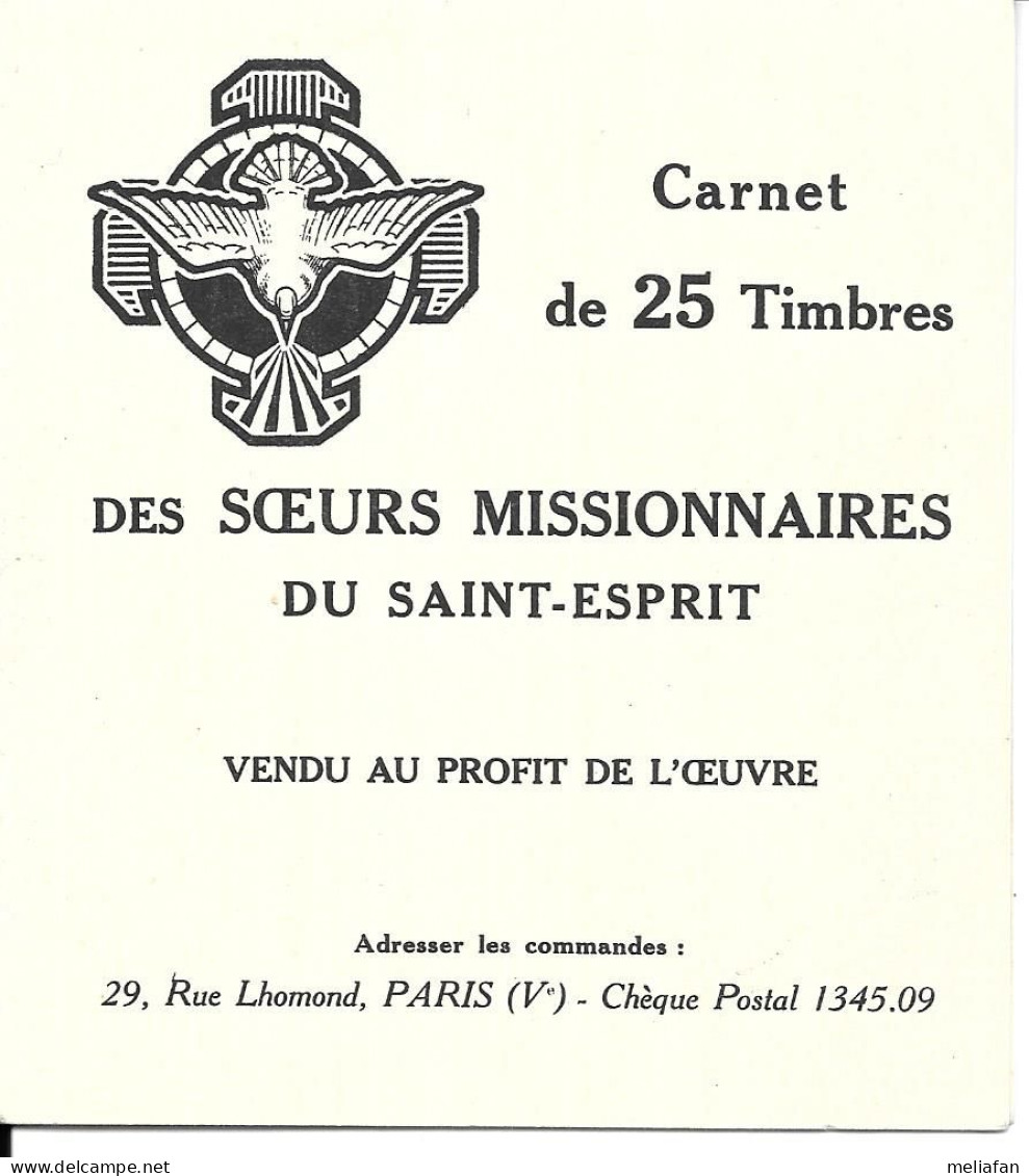 GF1490 - CARNET DE 25 VIGNETTES - SOEURS MISSIONNAIRES DU SAINT ESPRIT - Blokken & Postzegelboekjes