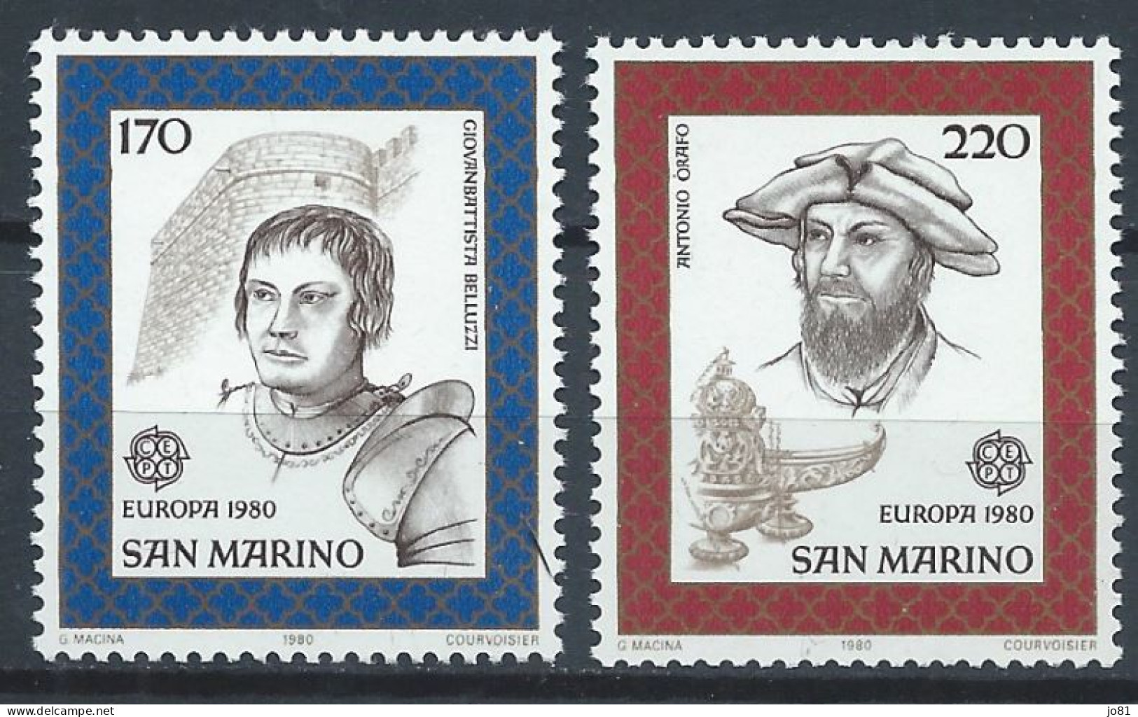 Saint-Marin YT 1011-1012 Neuf Sans Charnière XX MNH Europa 1980 - Unused Stamps