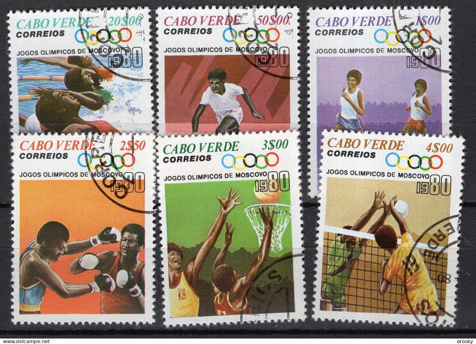 A1230 - CABO VERDE N°414/19 OLYMPIADES - Cape Verde