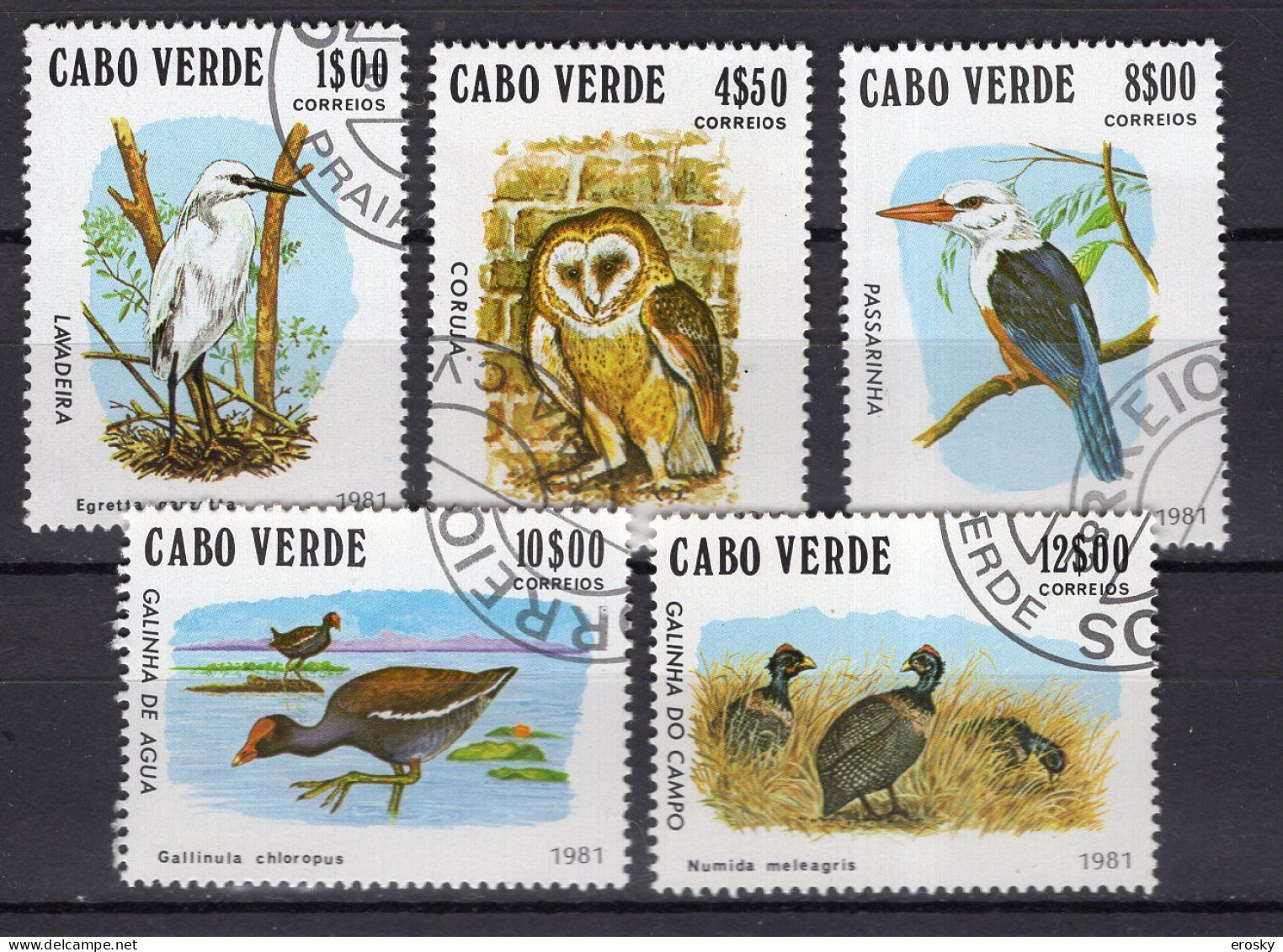 A1233 - CABO VERDE N°450B/F OISEAUX BIRDS - Cap Vert