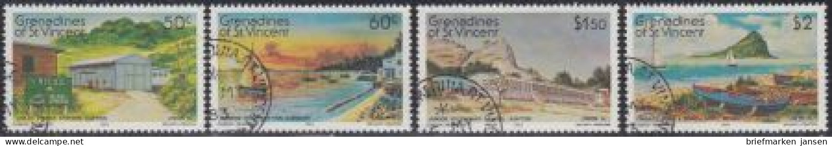 St.Vincent-Grenadinen Mi.Nr. 256-59 Union Island (4 Werte) - St.Vincent (1979-...)