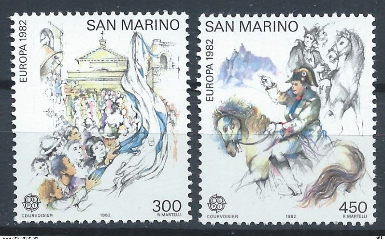 Saint-Marin YT 1055-1056 Neuf Sans Charnière XX MNH Europa 1982 - Ungebraucht