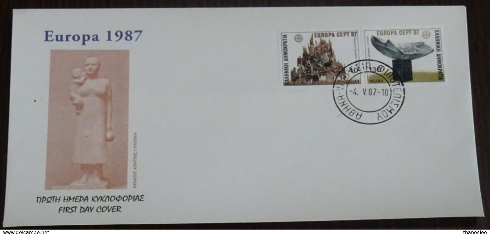 Greece 1987 Europa Imperforated Unofficial FDC VF - FDC