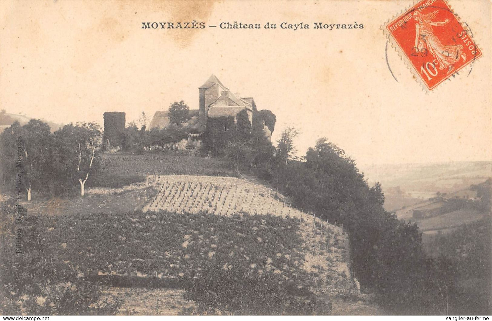 CPA 12 MOYRAZES / CHATEAU DU CAYLA MOYRAZES / Cliché Rare - Autres & Non Classés