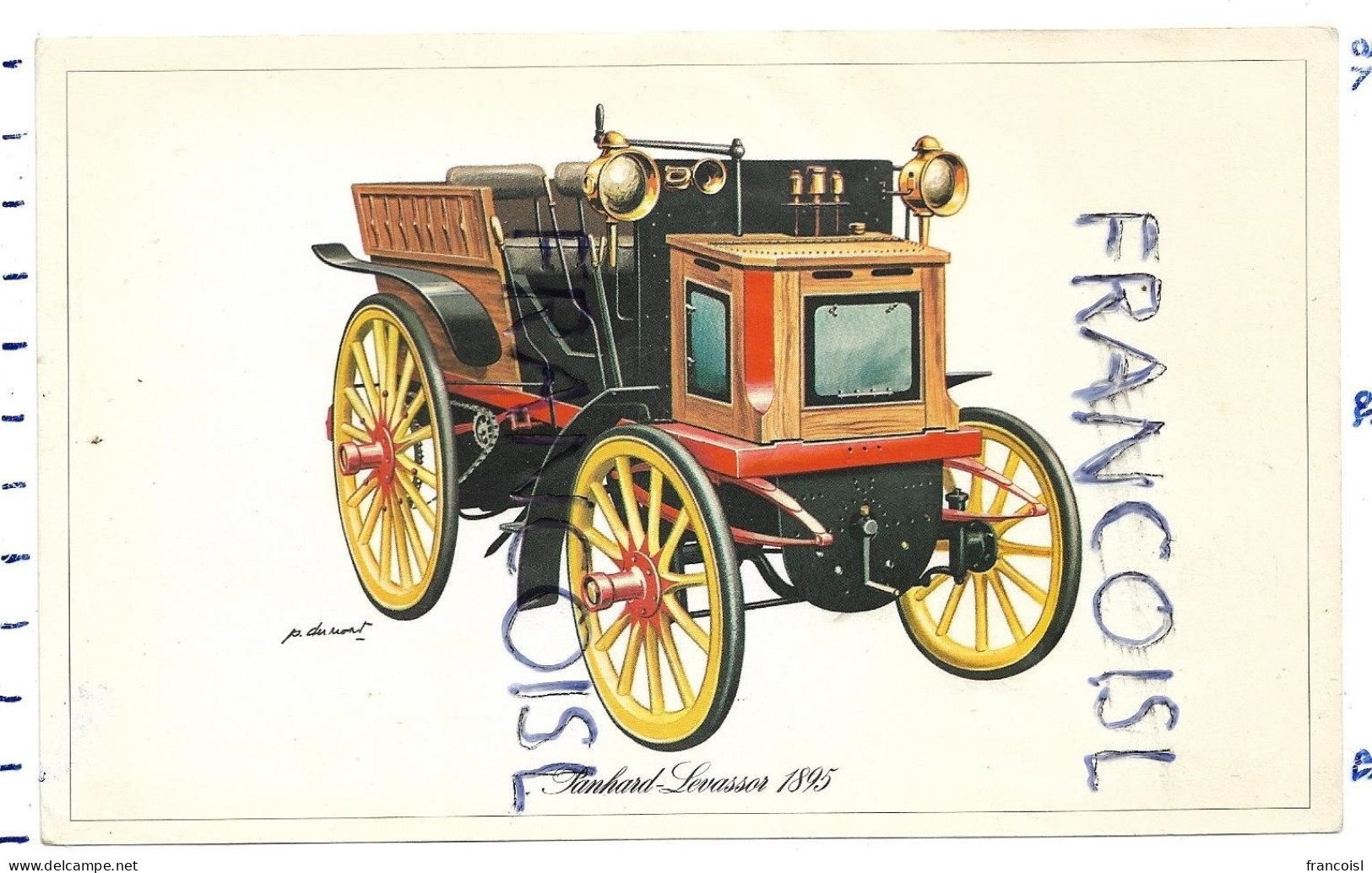 Panhard-Levassor 1895. Dessin De P. Dumont - Auto's