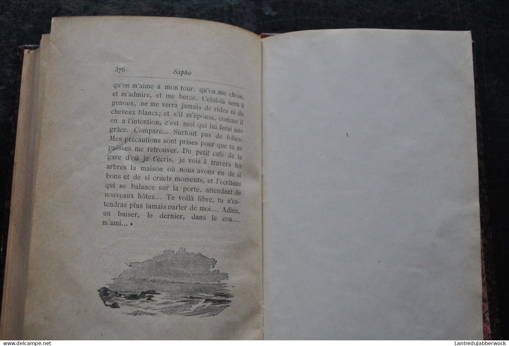 Alphonse DAUDET SAPHO Moeurs parisiennes Illustrations de Rossi Myrbach etc... Flammarion - Erotique Reliure cuir