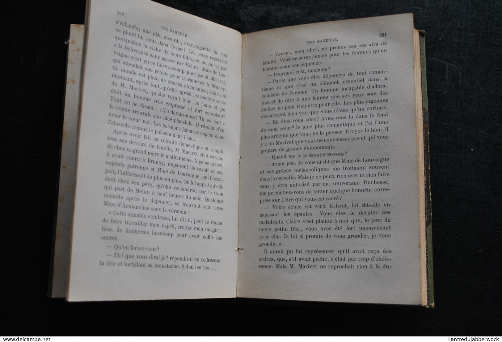 Victor CHERBULIEZ Une Gageure Hachette 1890 Edition Originale - De L'Académie Française Reliure Tissu RARE - Auteurs Classiques
