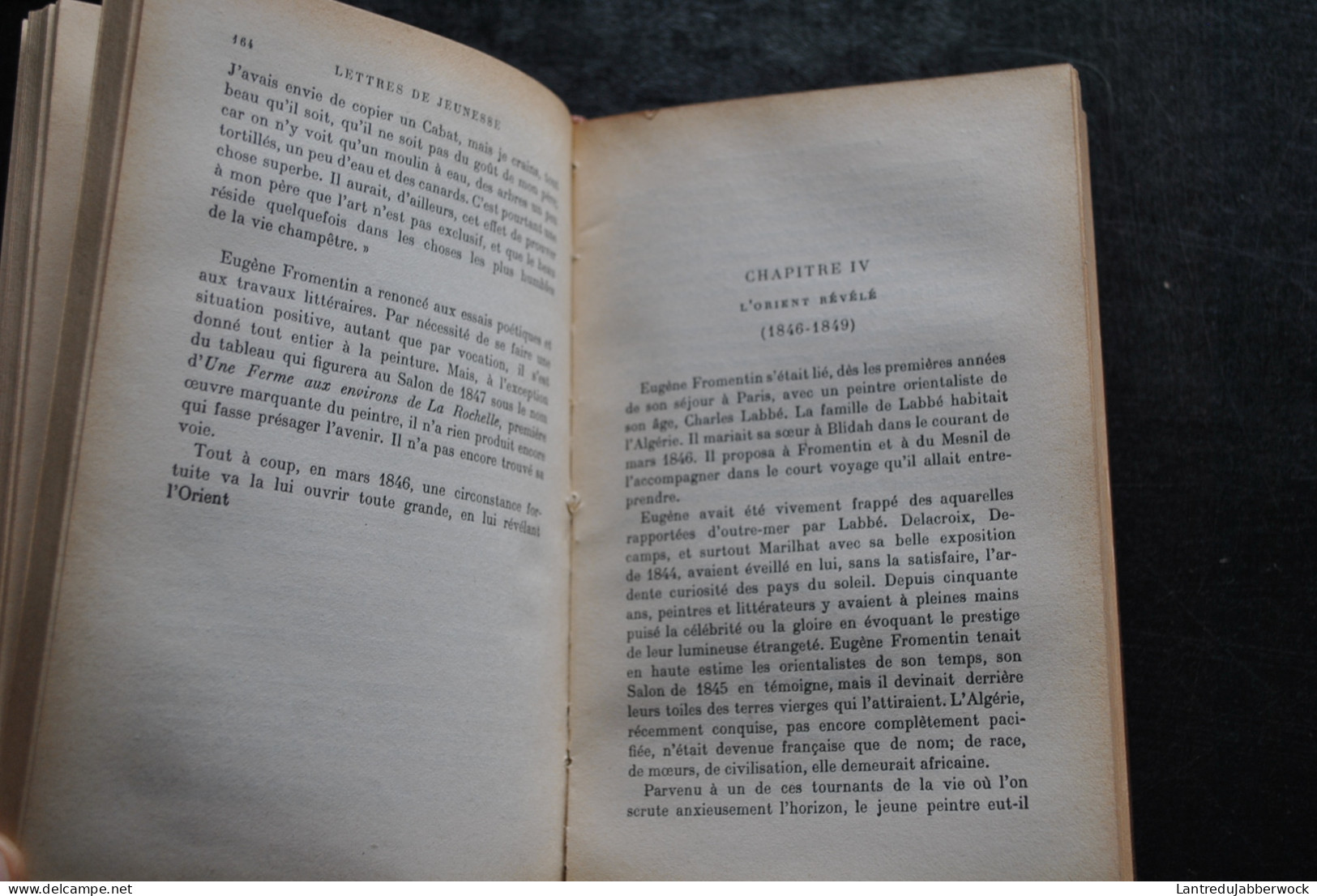 Eugène FROMENTIN Lettres De Jeunesse Biographie Et Notes Par Pierre Blanchon Plon-Nourrit 1909 Reliure Tissu RARE - Auteurs Classiques