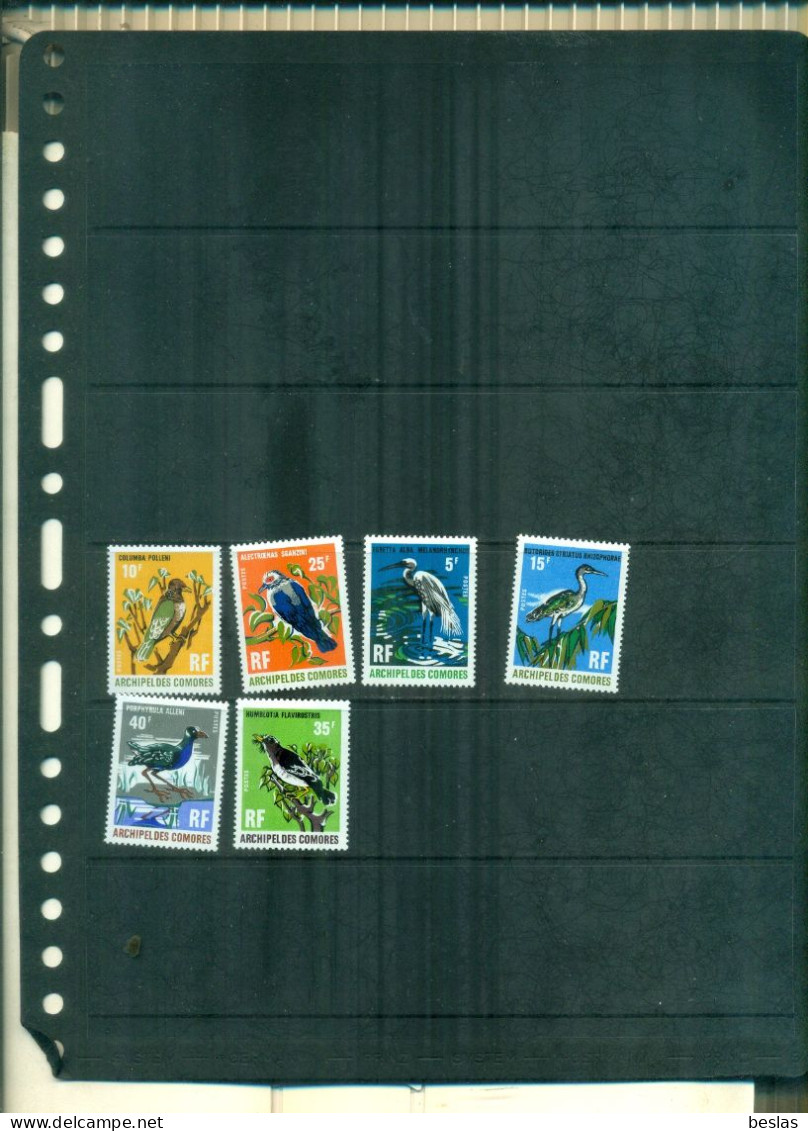 COMORES  OISEAUX  6 VAL NEUFS A PARTIR DE 4,75 EUROS - Unused Stamps