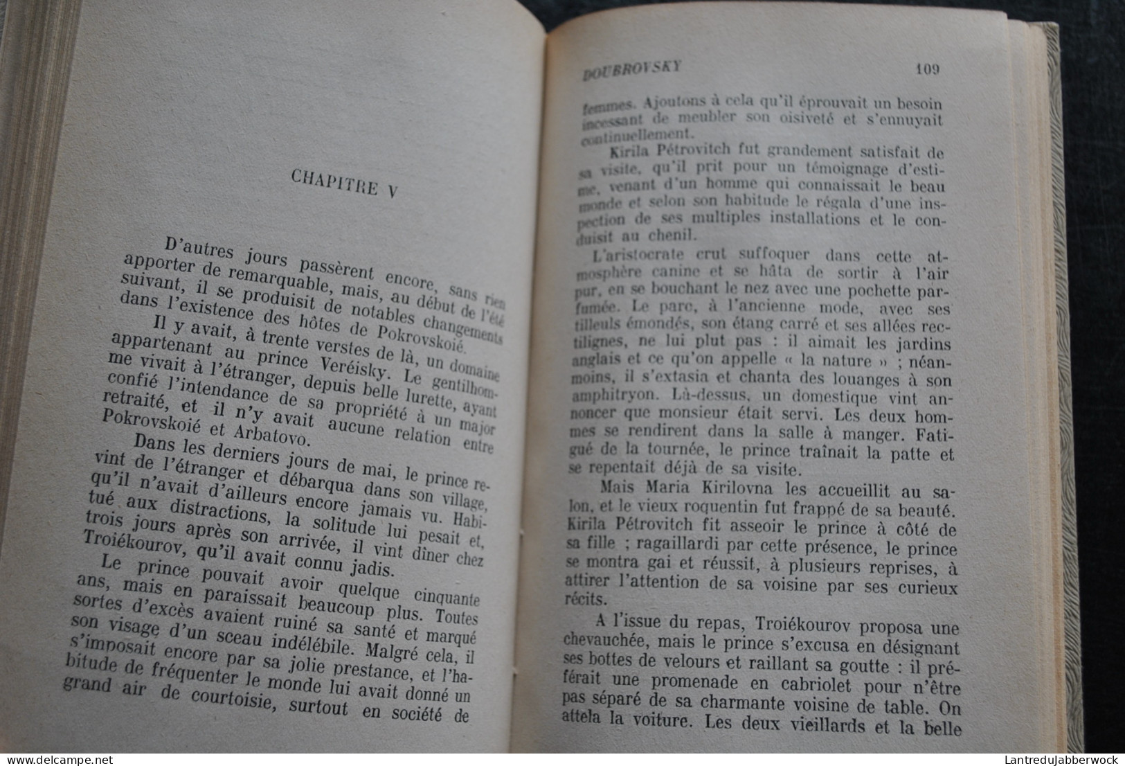 Alexandre Pouchkine Doubrovsky La Dame De Pique Les Nuits égyptiennes Editions Du Chêne 1947 Envoi HOFMANN Reliure Cuir? - Altri Classici