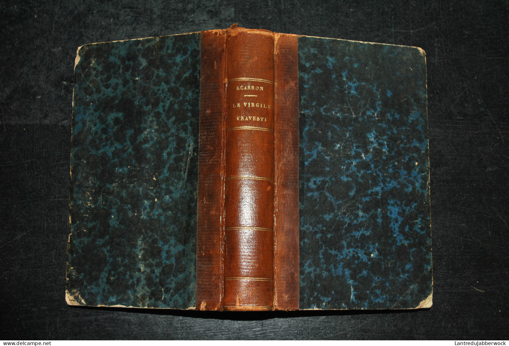 Paul SCARRON Le Virgile Travesti En Vers Burlesques Avec La Suite De Moreau De Brasei DELAHAYS 1858 FOURNEL Reliure Cuir - Franse Schrijvers