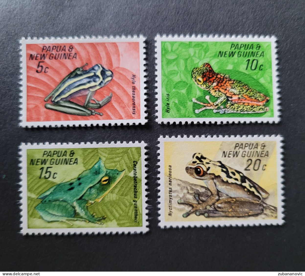 Papua New Guinea 1968 Frogs - Grenouilles
