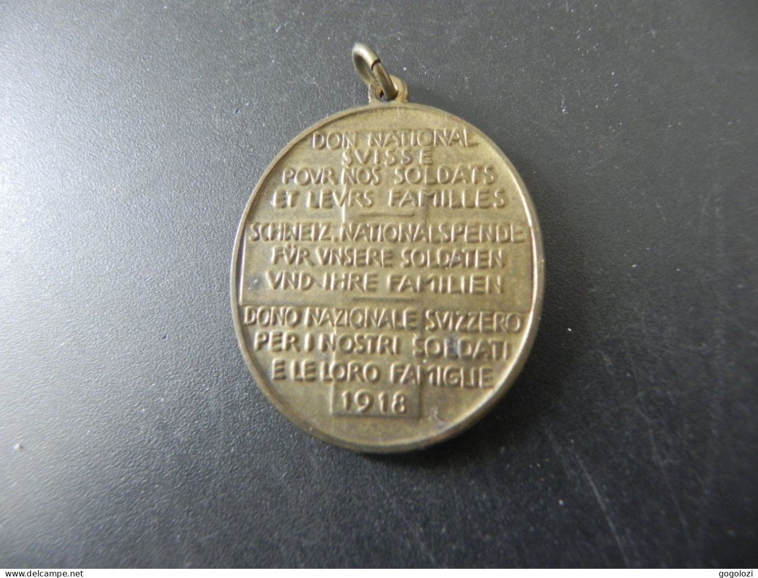 Medaille Medal - 1. World War - Schweiz Suisse Switzerland - Nationalspende - Don National 1918 - Autres & Non Classés