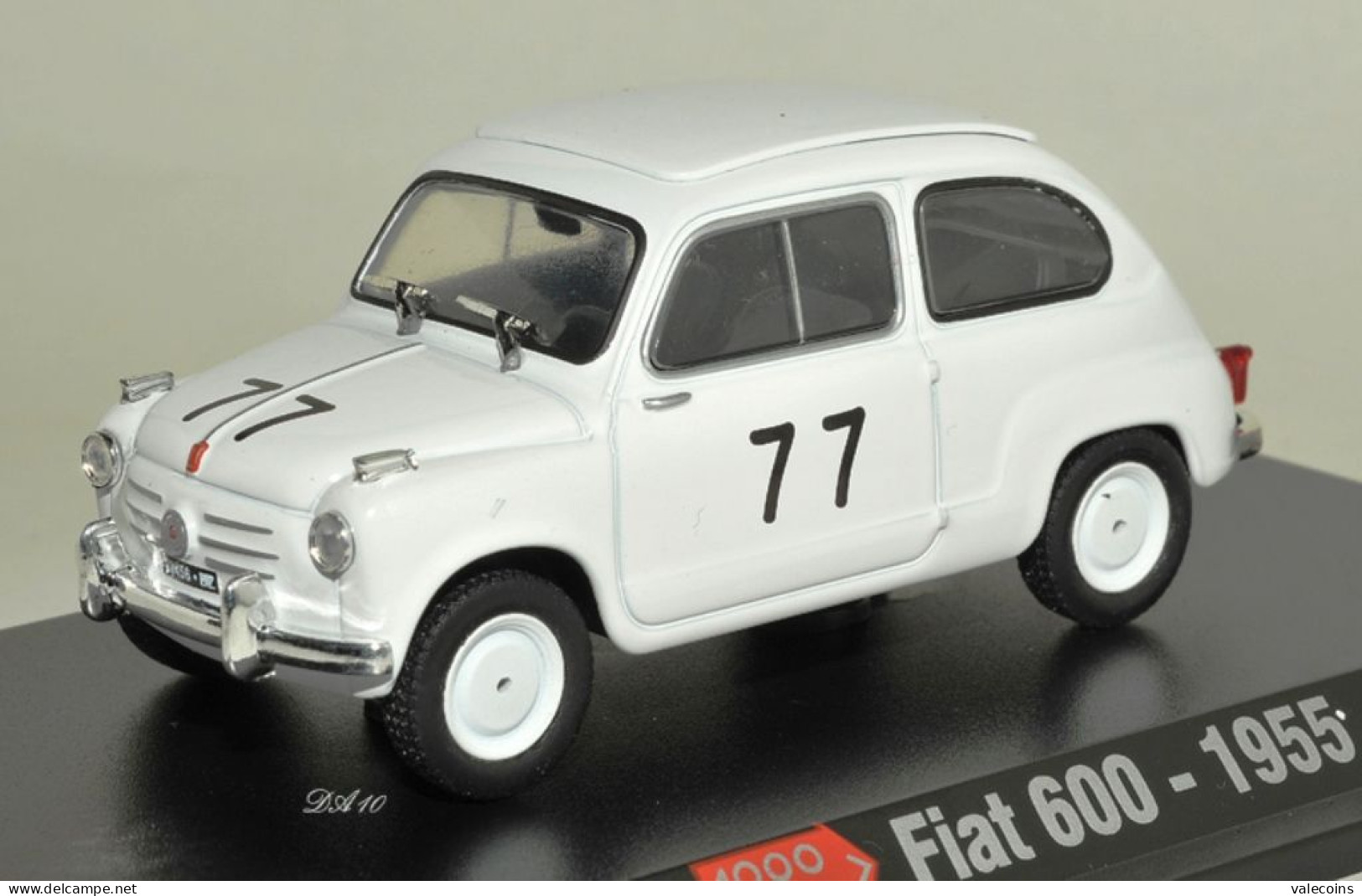 - FIAT 600 - 1955 - 1000 Miglia - MM - # 77 Bianco White - 1:43 - Sonstige & Ohne Zuordnung