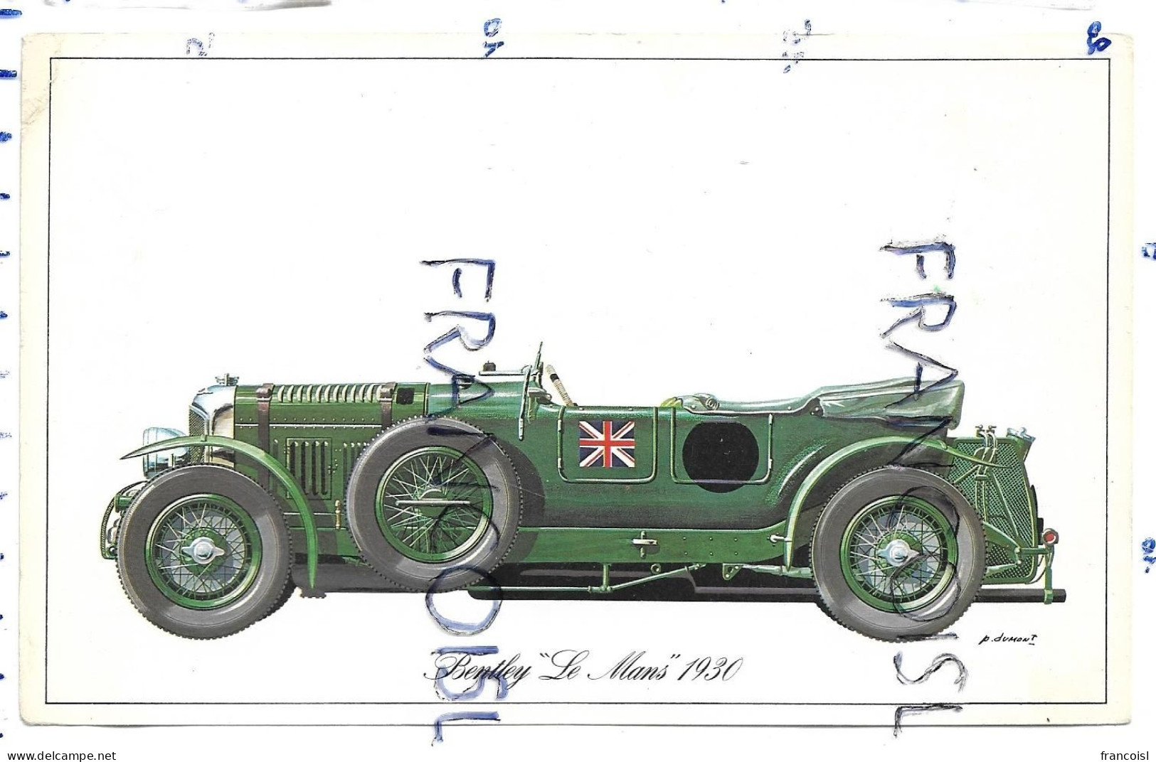 Bentley " Le Mans " 1930. Dessin De P. Dumont - Coches
