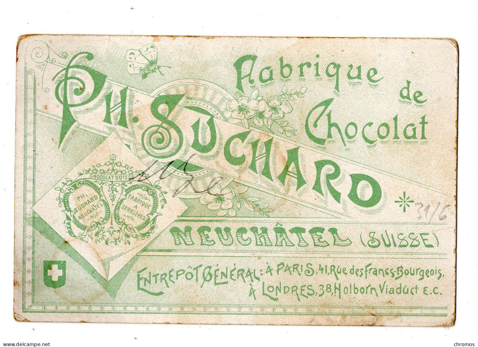 Chromo Chocolat Suchard, 31 / 6, Cusiniers, Balance - Suchard