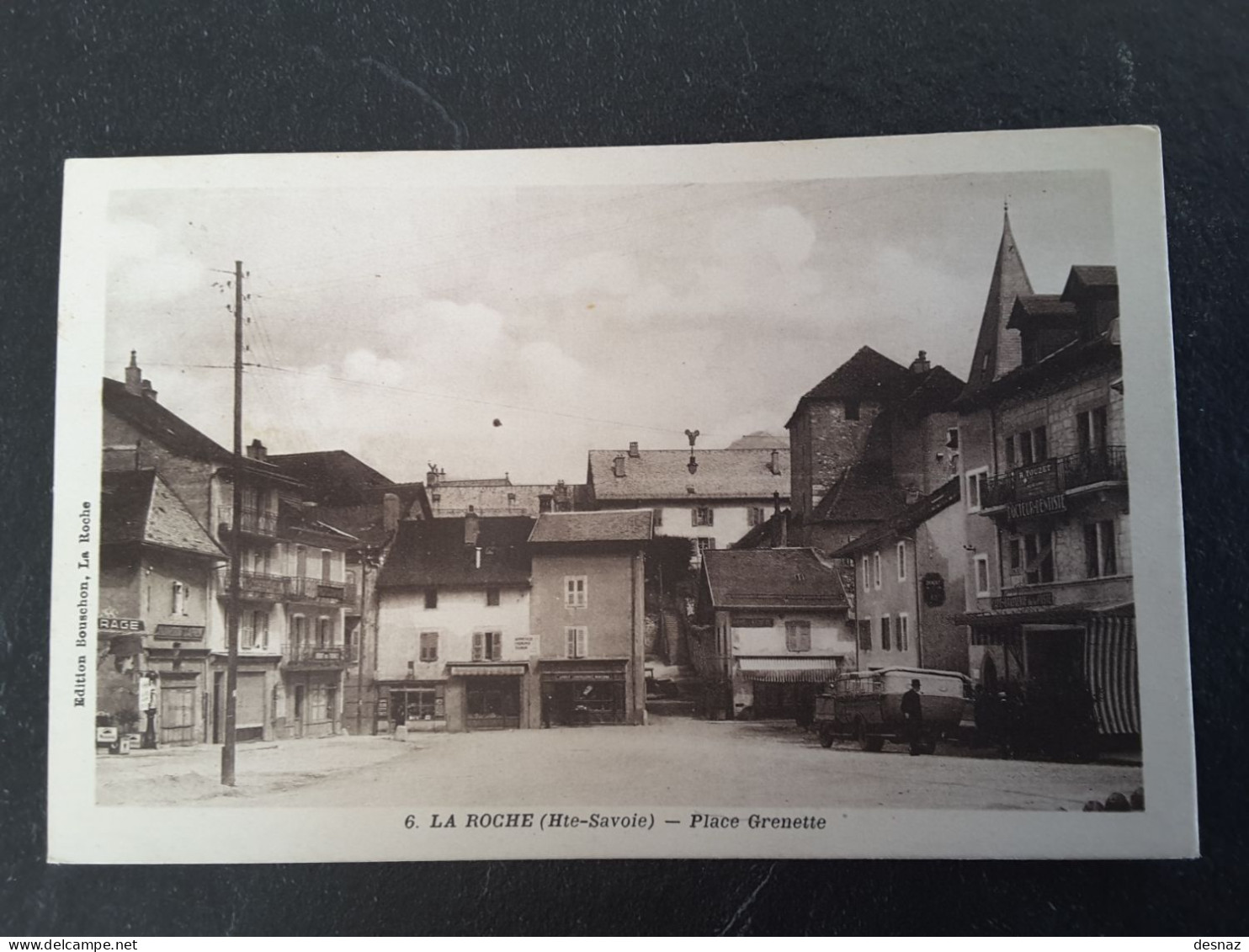 La Roche Sur Foron Place Grenette Autocar Bus - La Roche-sur-Foron