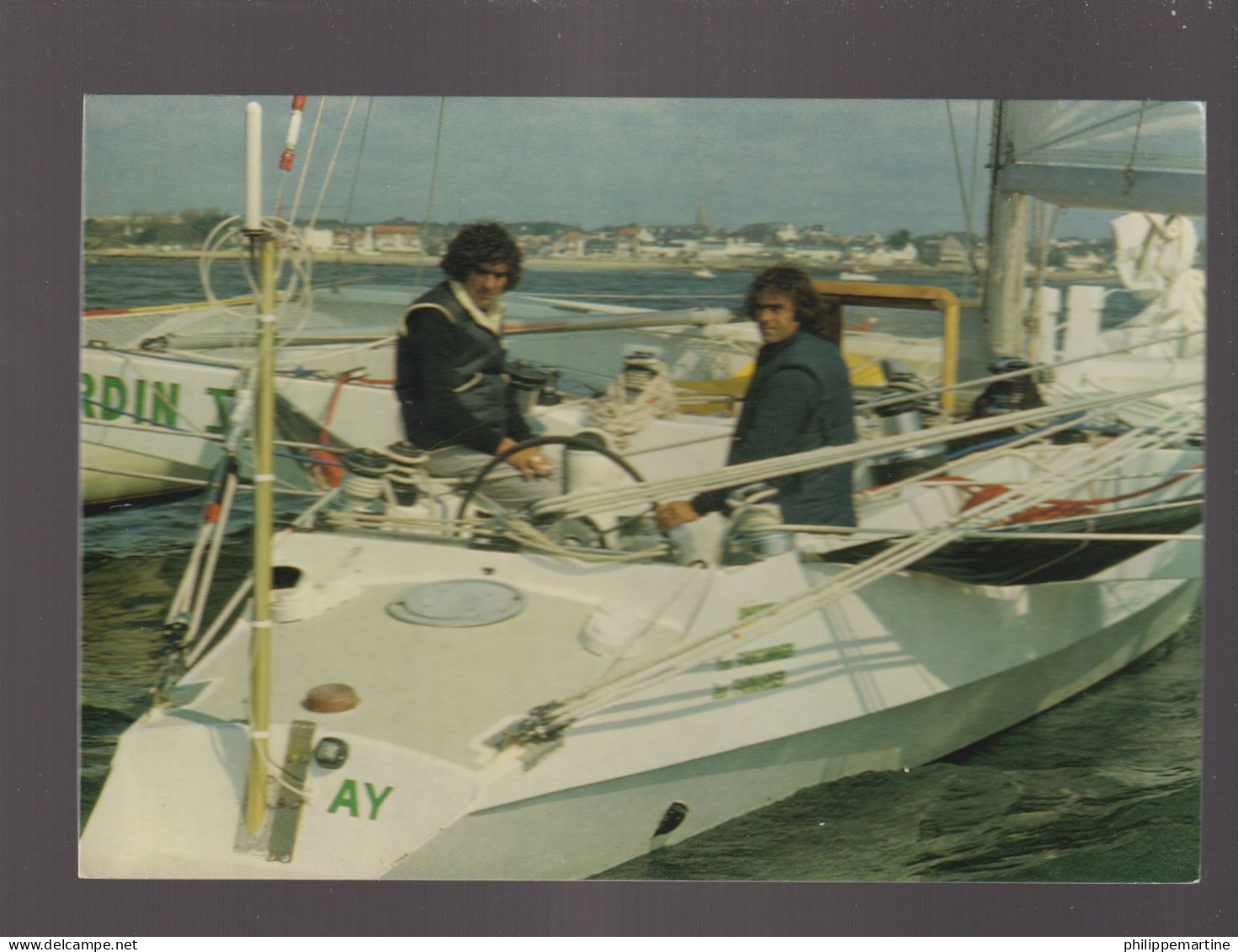 Yves Fauconnier Et Jean Farnarier - Trimaran "Umupro Jardin" - 2éme Transat En Double "Lorient - Les Bermudes - Lorient" - Voile