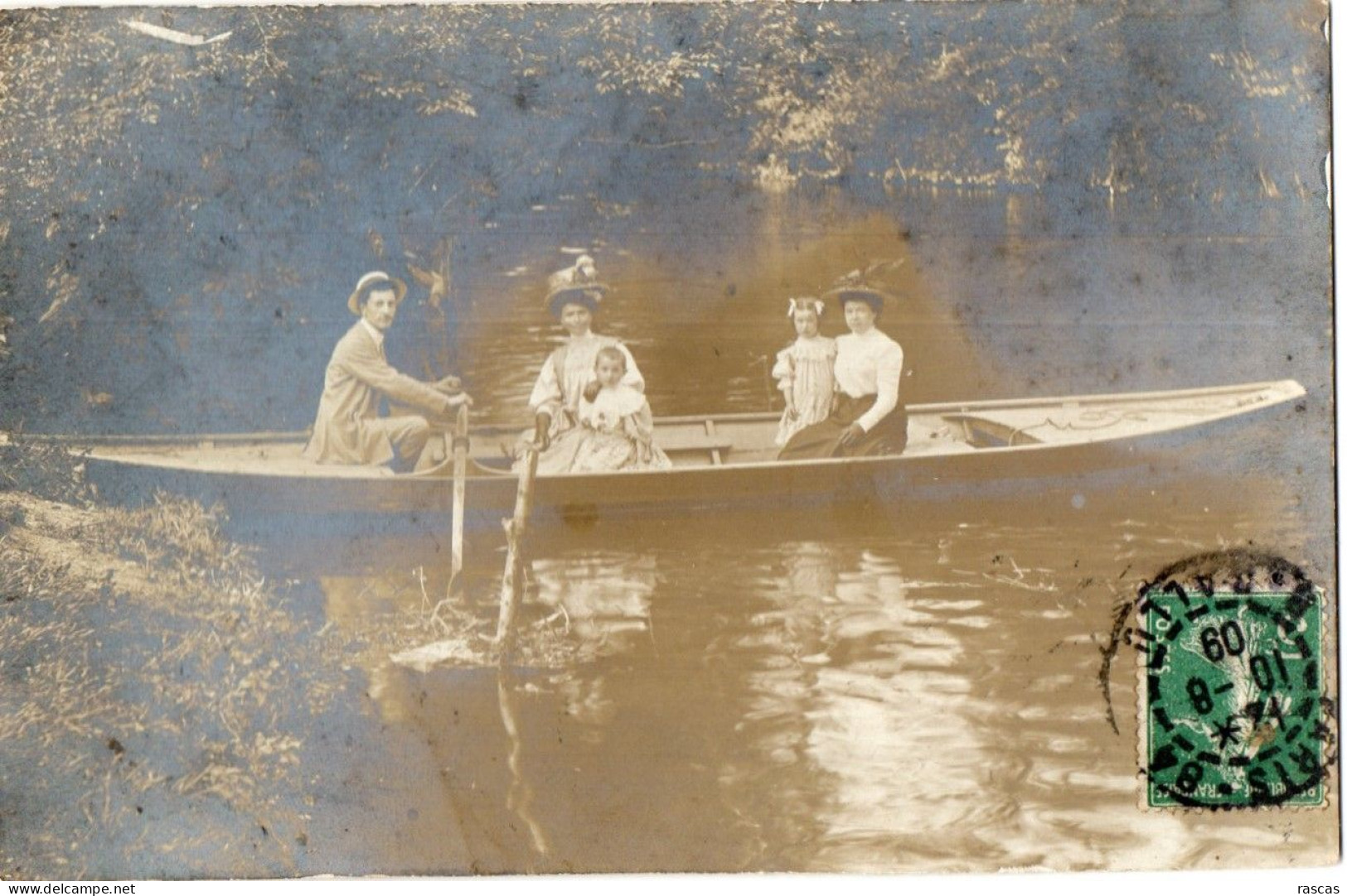 CARTE PHOTO - S - VAL DE MARNE - MAISONS ALFORT - BALADE EN BARQUE SUR LA MARNE - BATEAU - Maisons Alfort