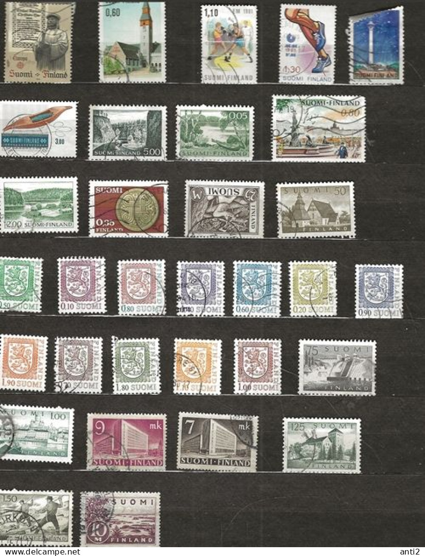 Finland collection mint and cancelled   - in stockbook10 sheets A4  - see images