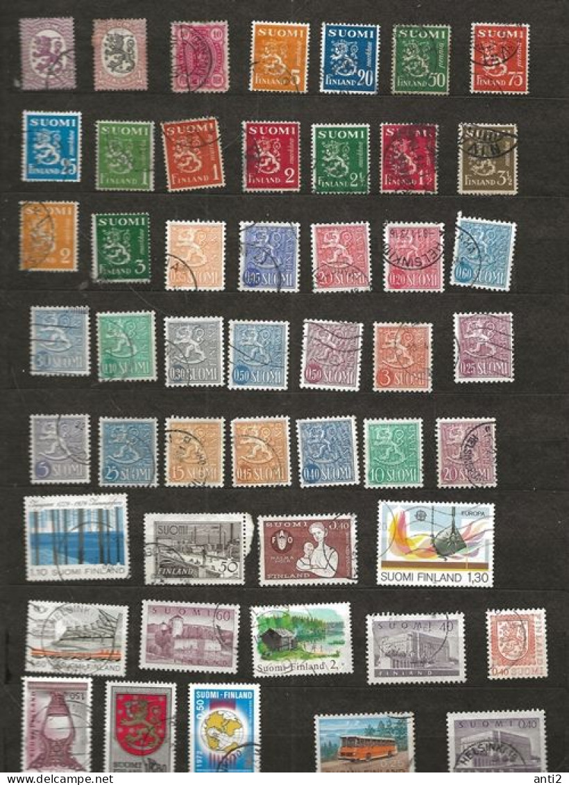 Finland collection mint and cancelled   - in stockbook10 sheets A4  - see images