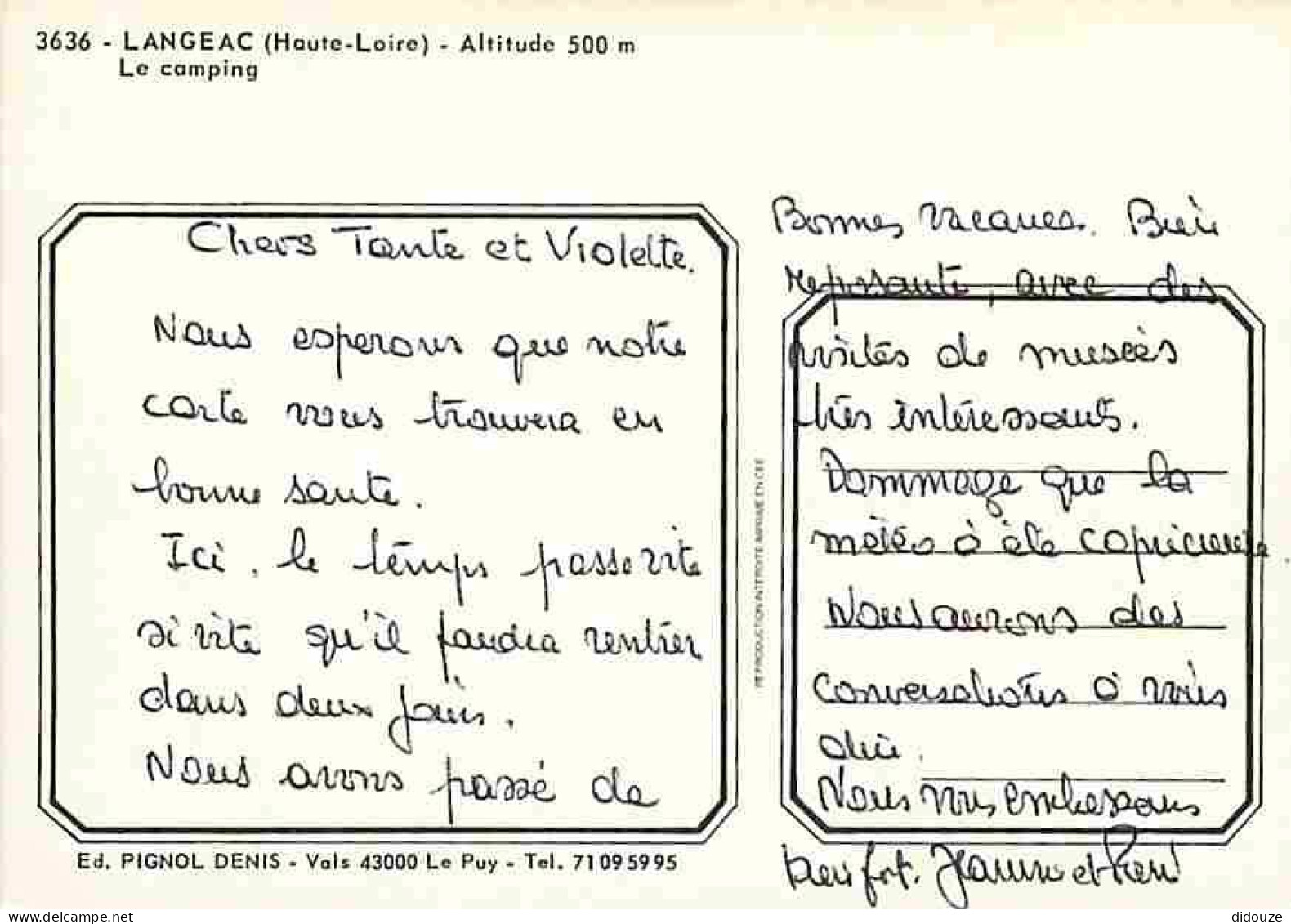 43 - Langeac - Le Camping - CPM - Voir Scans Recto-Verso - Langeac