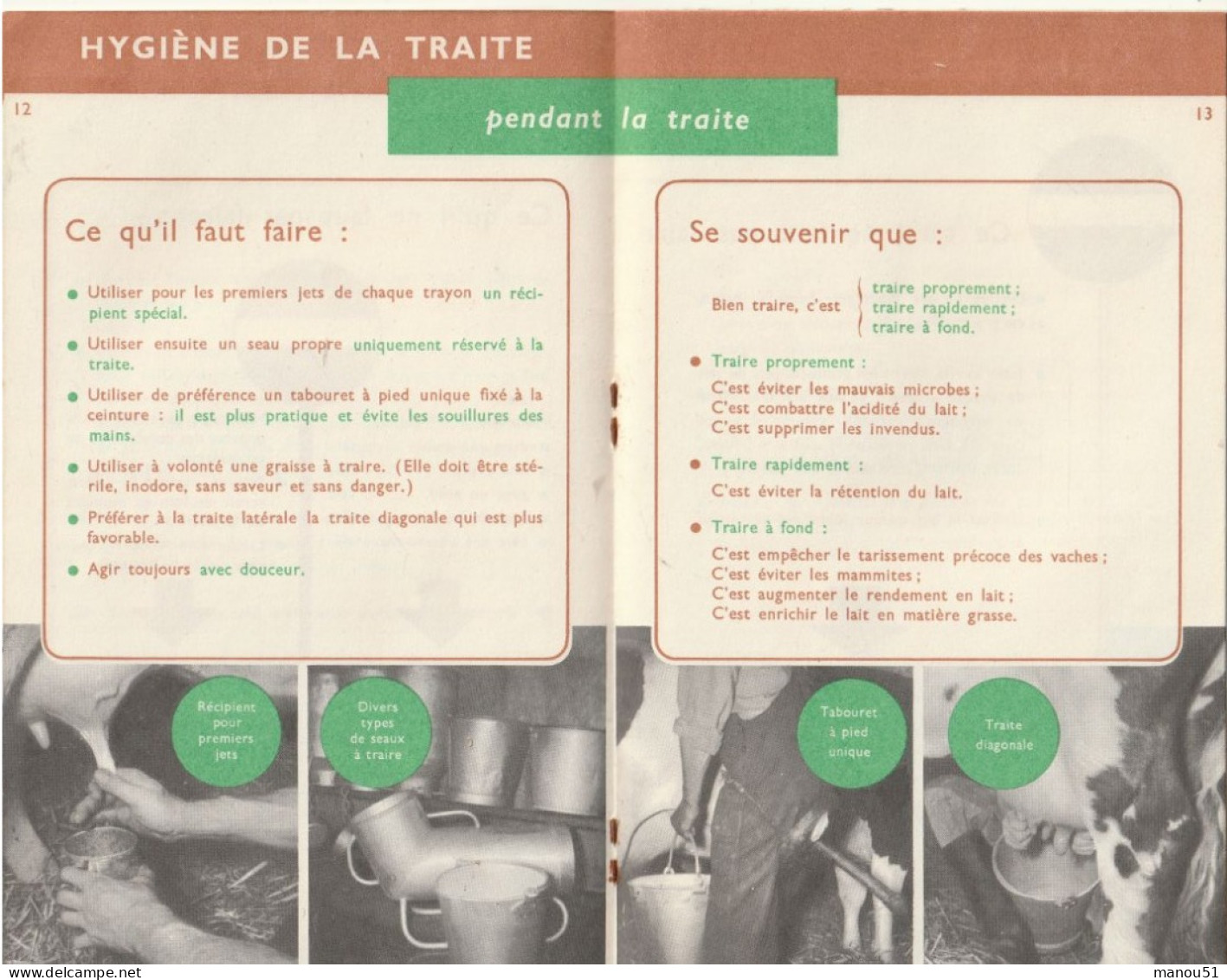 Le LAIT - Lot De 2 Livrets :La Production Du Lait - A.B.C. Du Lait De Qualité - Wetenschap