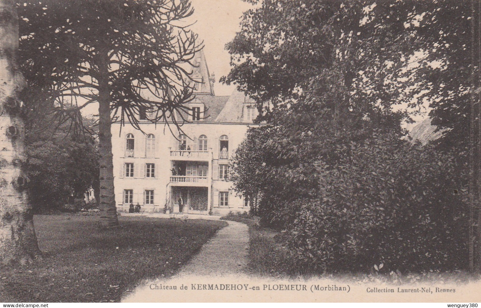 56 PLOEMEUR.    Château De KERMADEHOY -en- PLOEMEUR    TB PLAN 1929.    RARE - Larmor-Plage