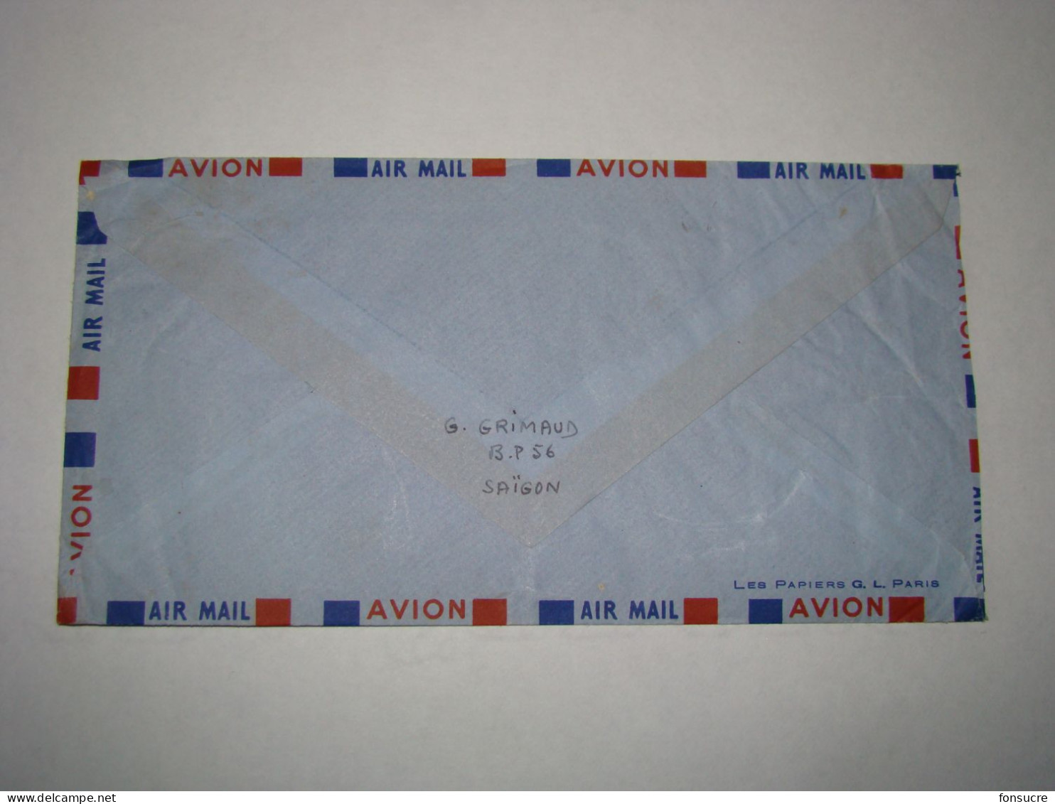 4241 Lettre Par Avion Air Mail Saïgon Viêt-Nam Cong-Hoa Buu-Ching Pour St Dié Vosges France - Viêt-Nam