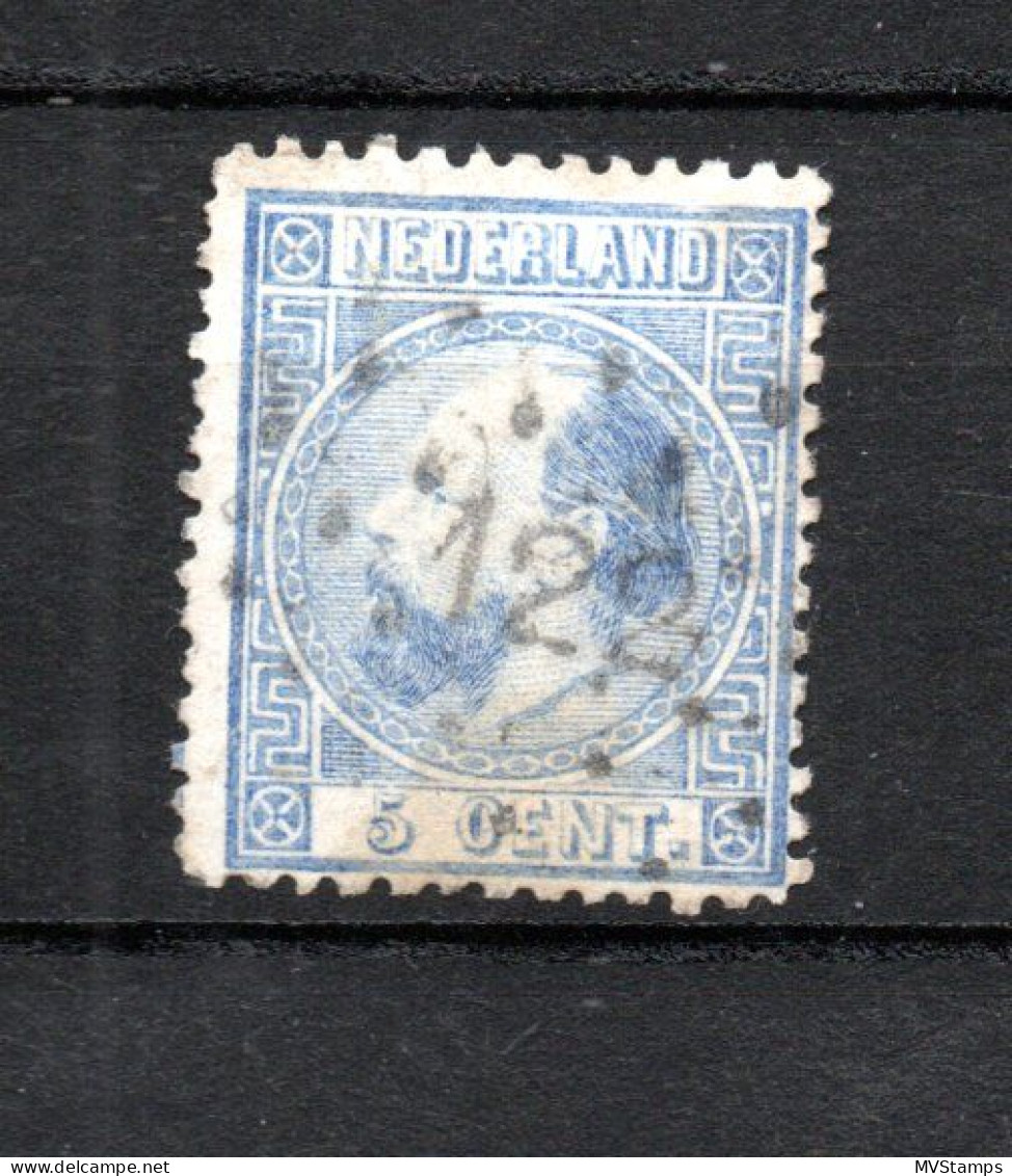 Nederland 1867 Zegel 7 Wilhelm III Met Puntstempel 122 (Winschoten) - Gebruikt