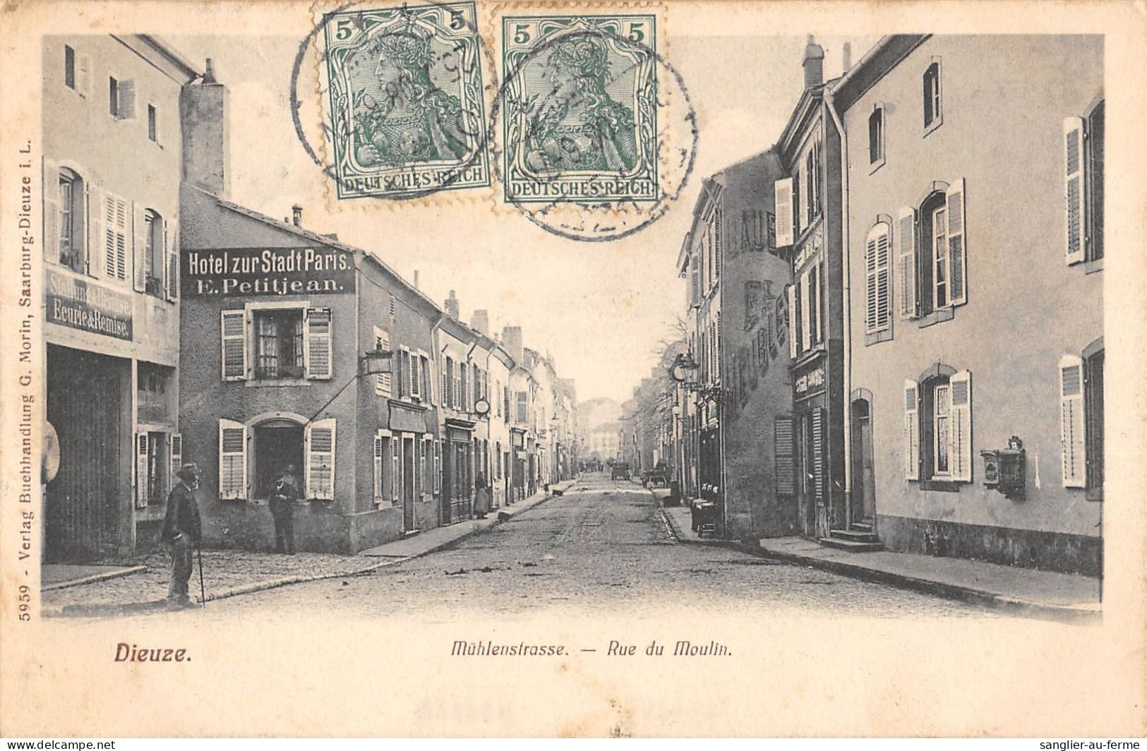 CPA 57 DIEUZE / MUHLENSTRASSE / RUE DU MOULIN - Dieuze