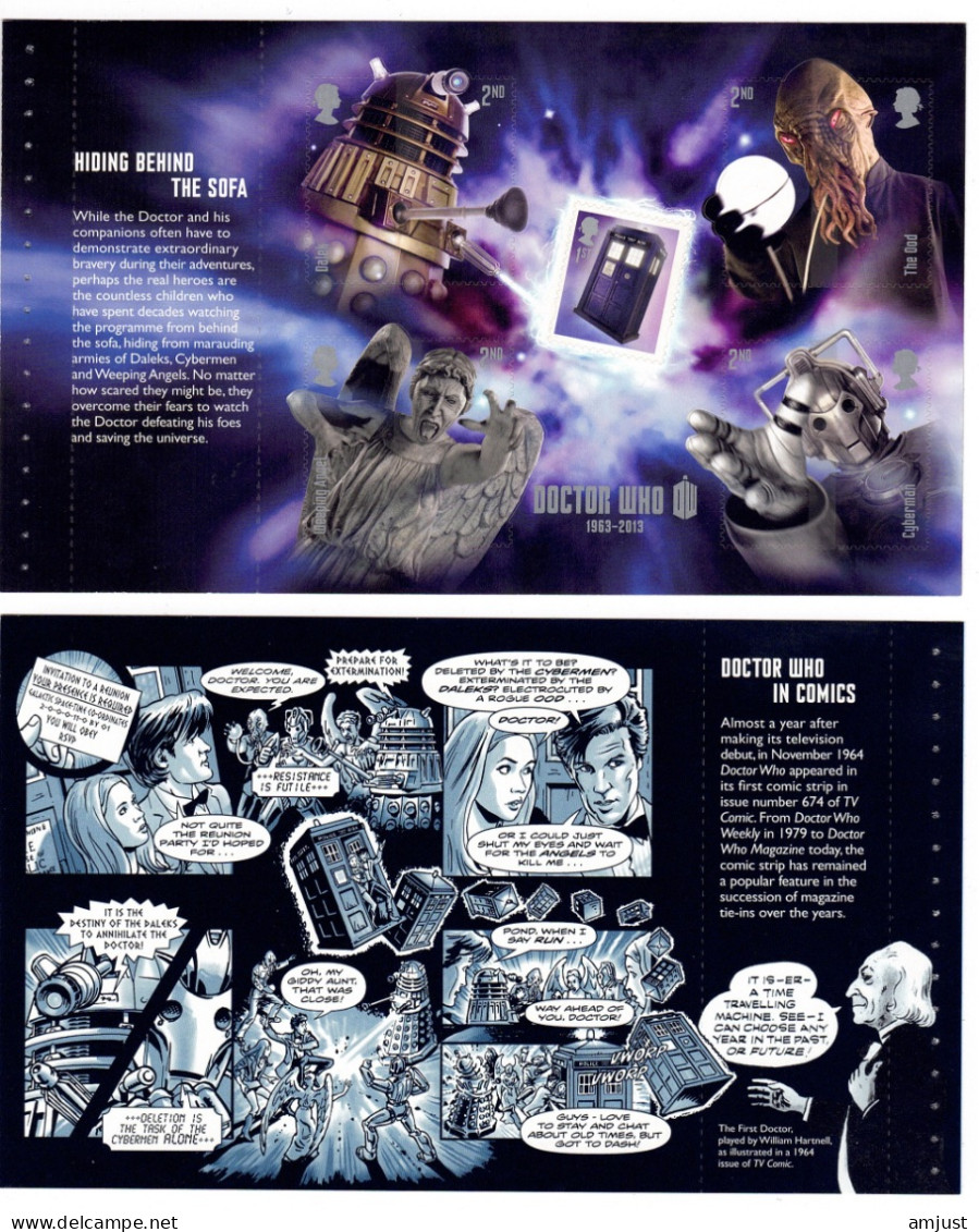 Grande-Bretagne // England // 2013 // Bloc-feuillet ** MNH Doctor Who In Comics - Blokken & Velletjes